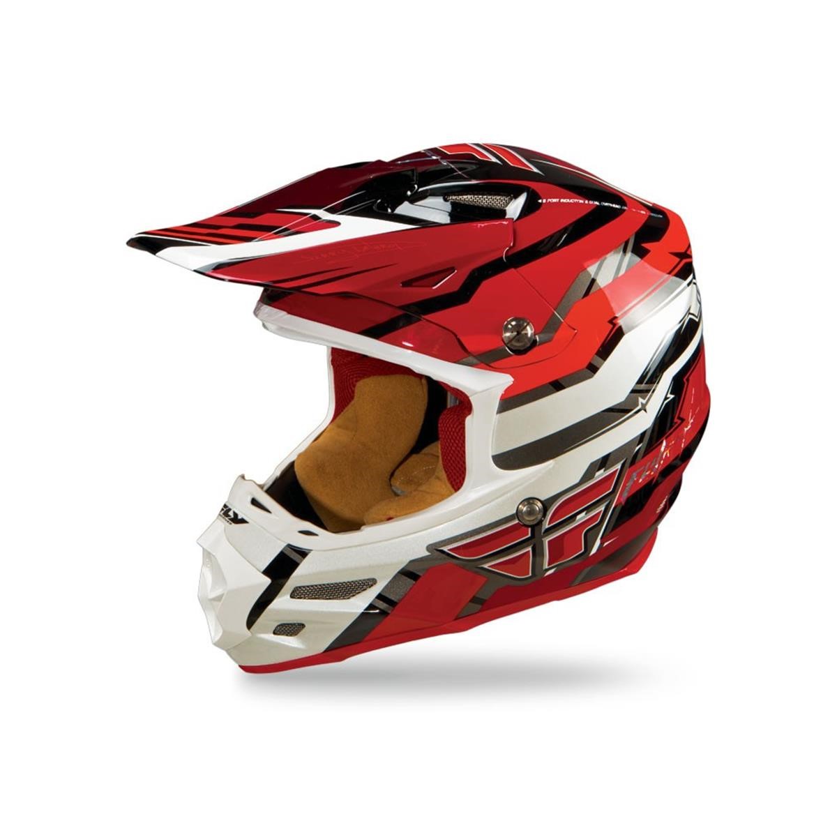 Fly Racing Casque MX Formula Stryper Red/White/Black