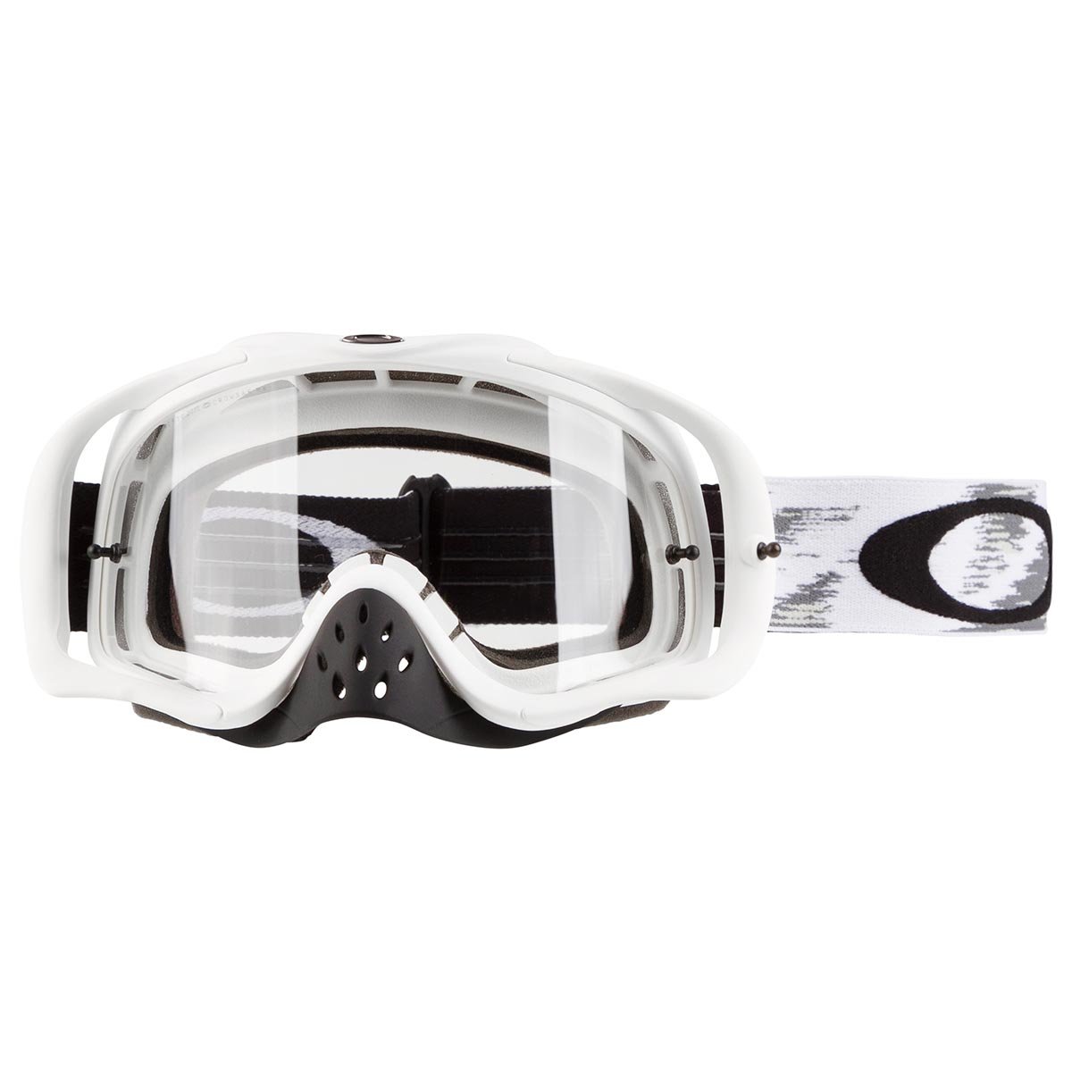 Oakley Maschera Crowbar MX Bianco Opaco V - Trasparente Anti-Fog