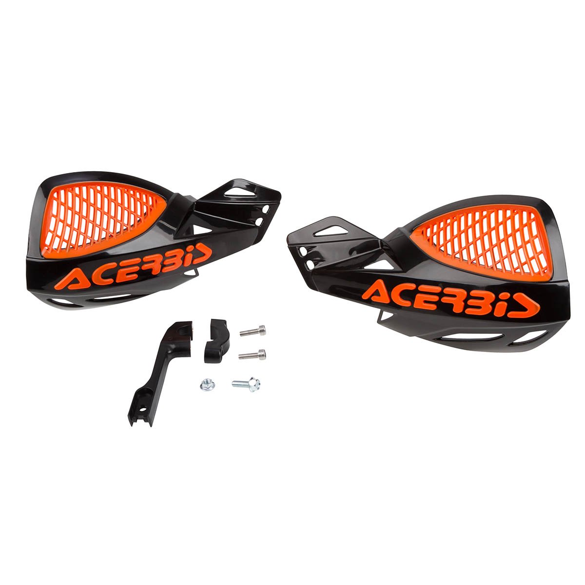 Acerbis Uniko MX Offroad Vented Handguards Orange/Black 2072670036