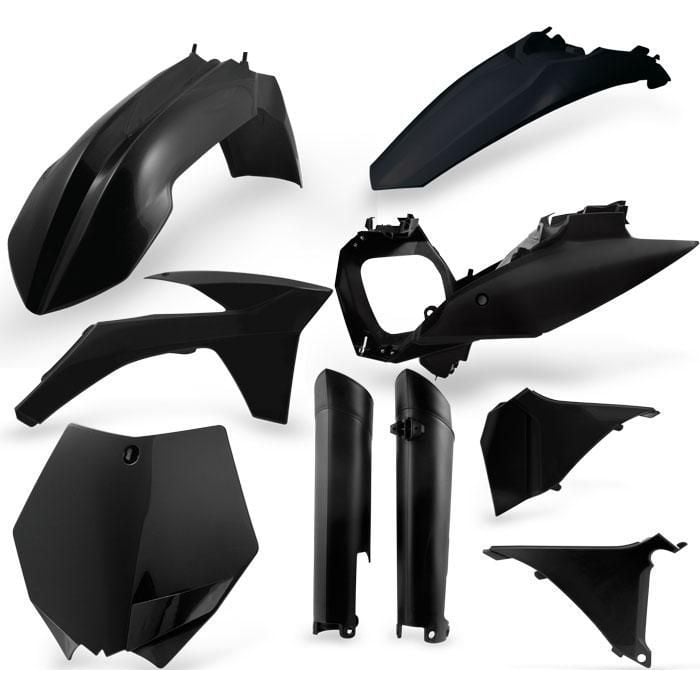 Acerbis Kit Plastiche completo Full-Kit KTM SX 125/150/250, SX-F 250/350/450 13-14, Nero