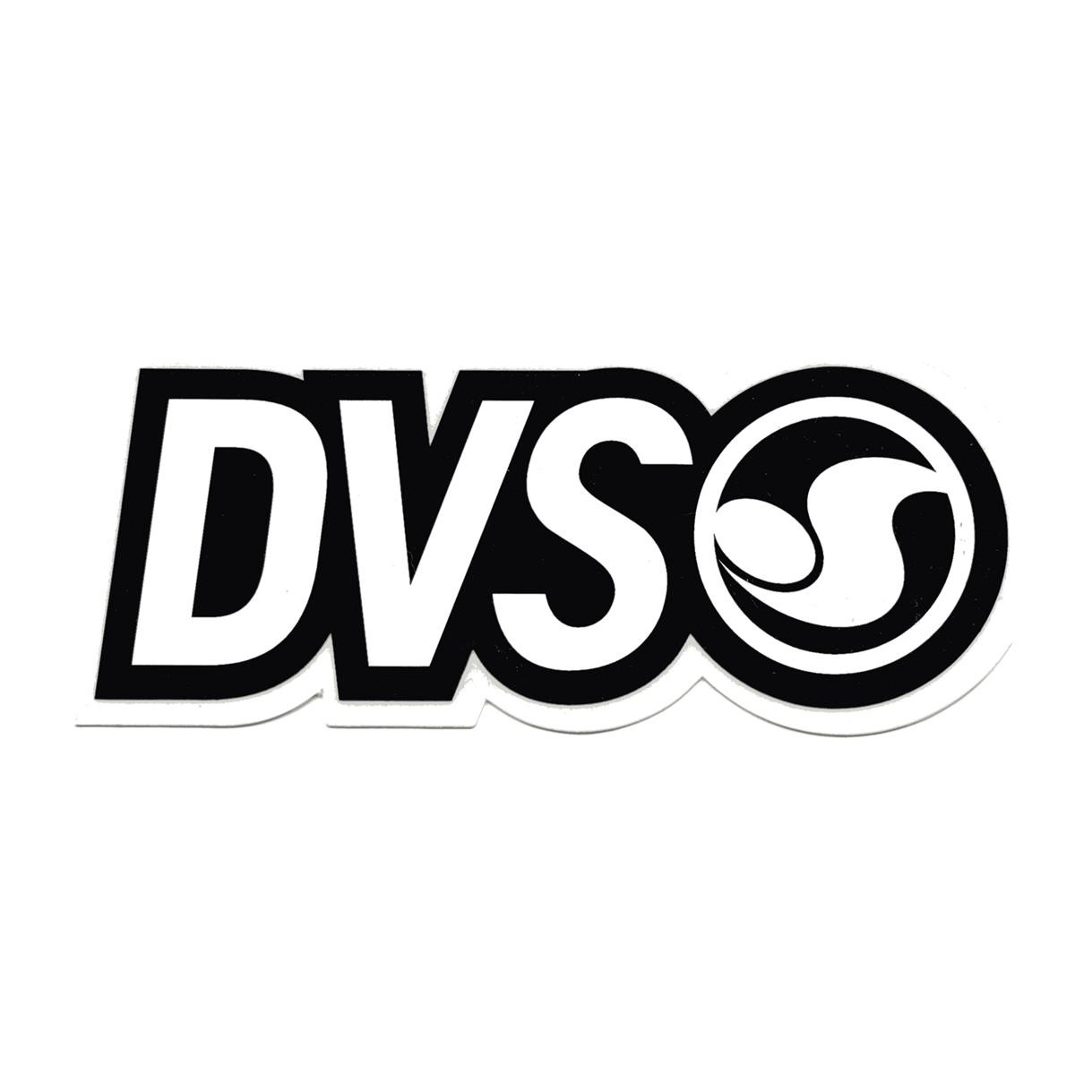 DVS Sticker Logo Black/White - 12.5 cm