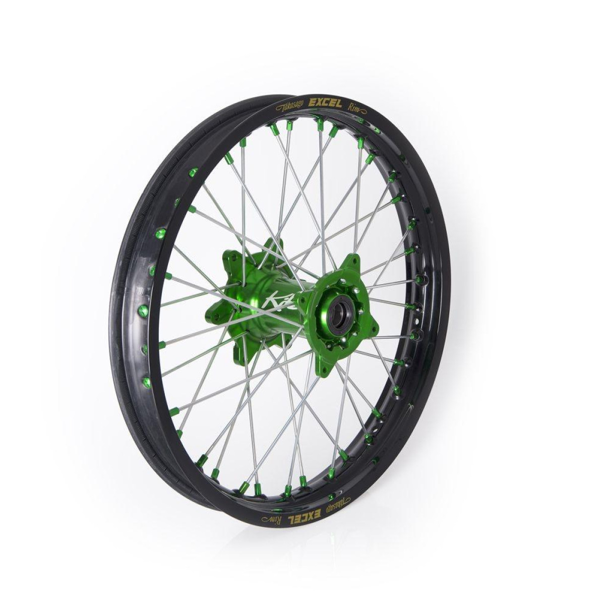 Kite Performance Rear Wheel MX-EN Elite Green, 2.15 x 19 Inches, Kawasaki KX 250, KXF 250/450