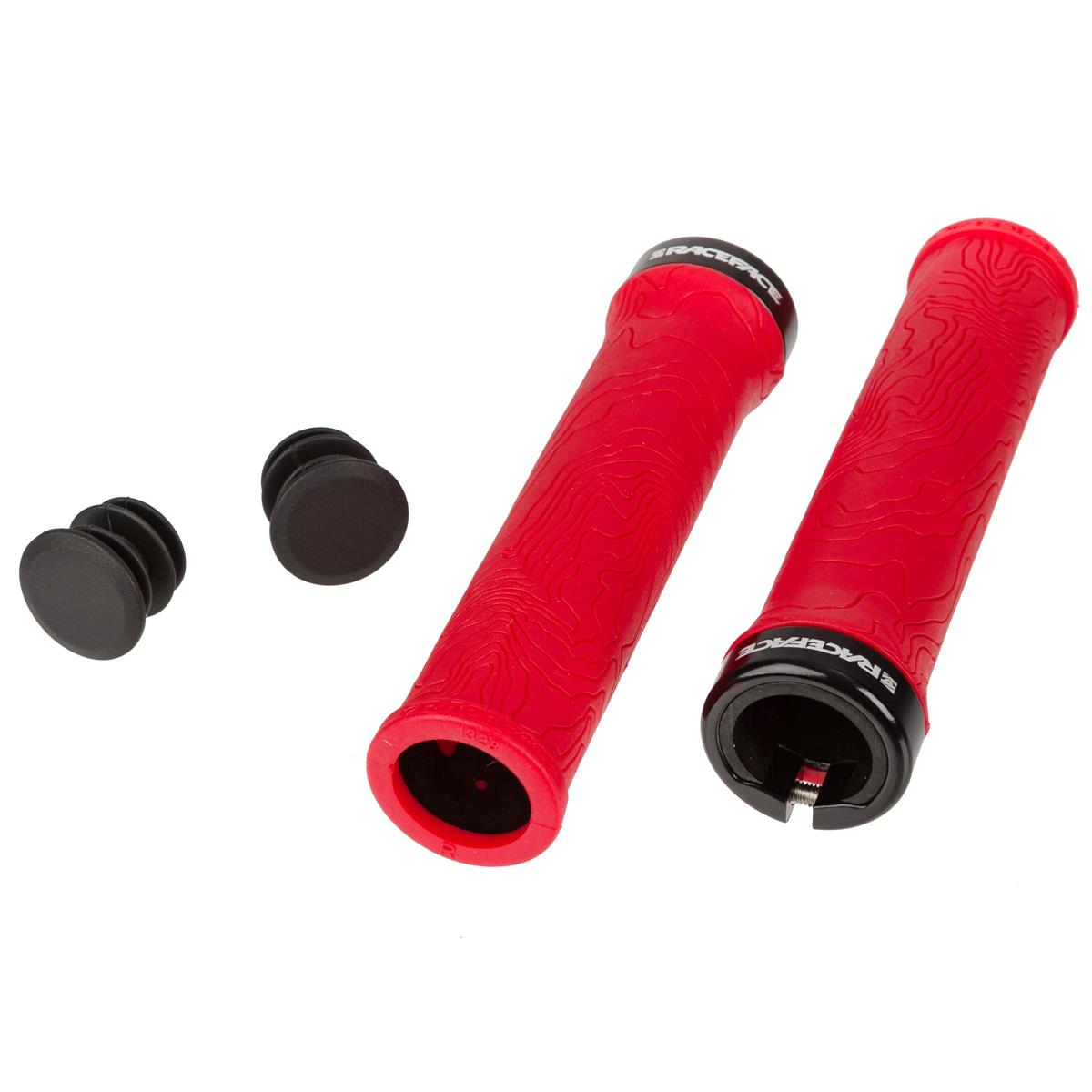 Fast Shipping RaceFace Half Nelson Lock-on Grips Red 