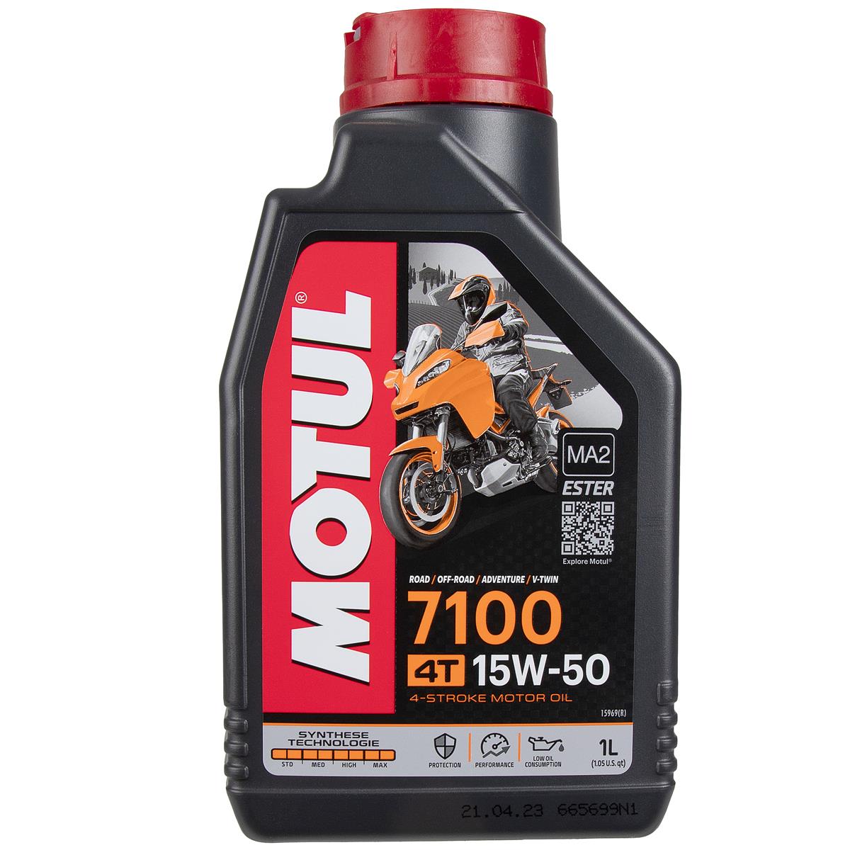 Motul Engine Oil 7100 4T 15W50, 1 Liter