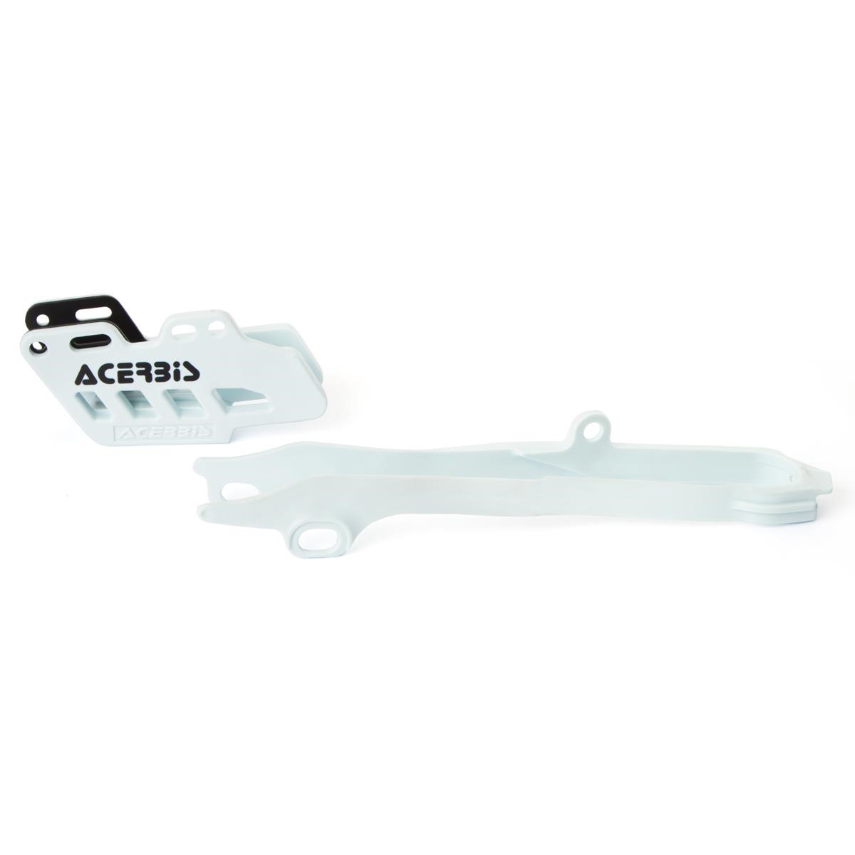 Acerbis Chain Guide/Swingarm Slider  White, Modell Honda CRF 250R 14/2015, CRF 450R 13-15