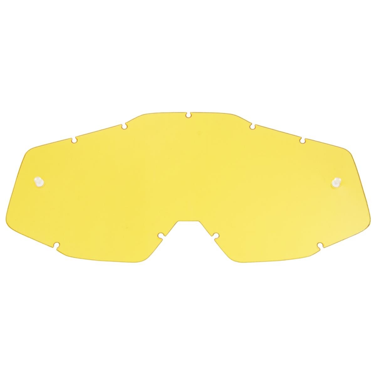 100% Replacement Lens Racecraft / Accuri / Strata Yellow - Antifog