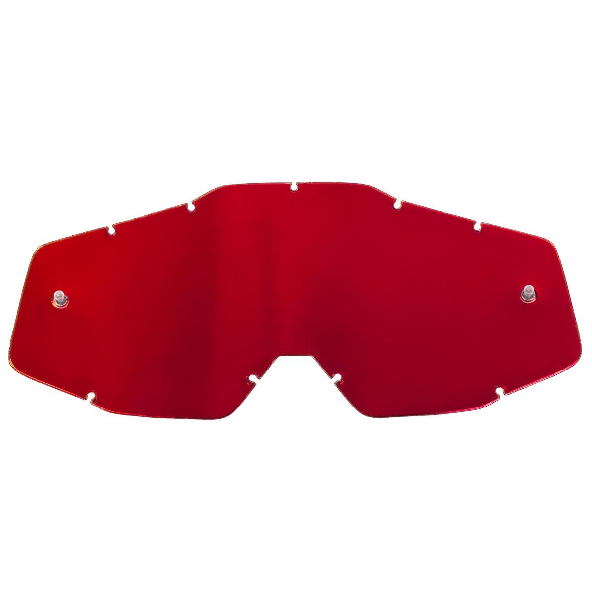100% Replacement Lens Racecraft / Accuri / Strata Mirror Red - Antifog