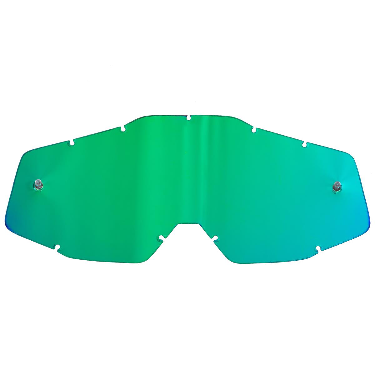 100% Replacement Lens Racecraft / Accuri / Strata Mirror Green - Antifog