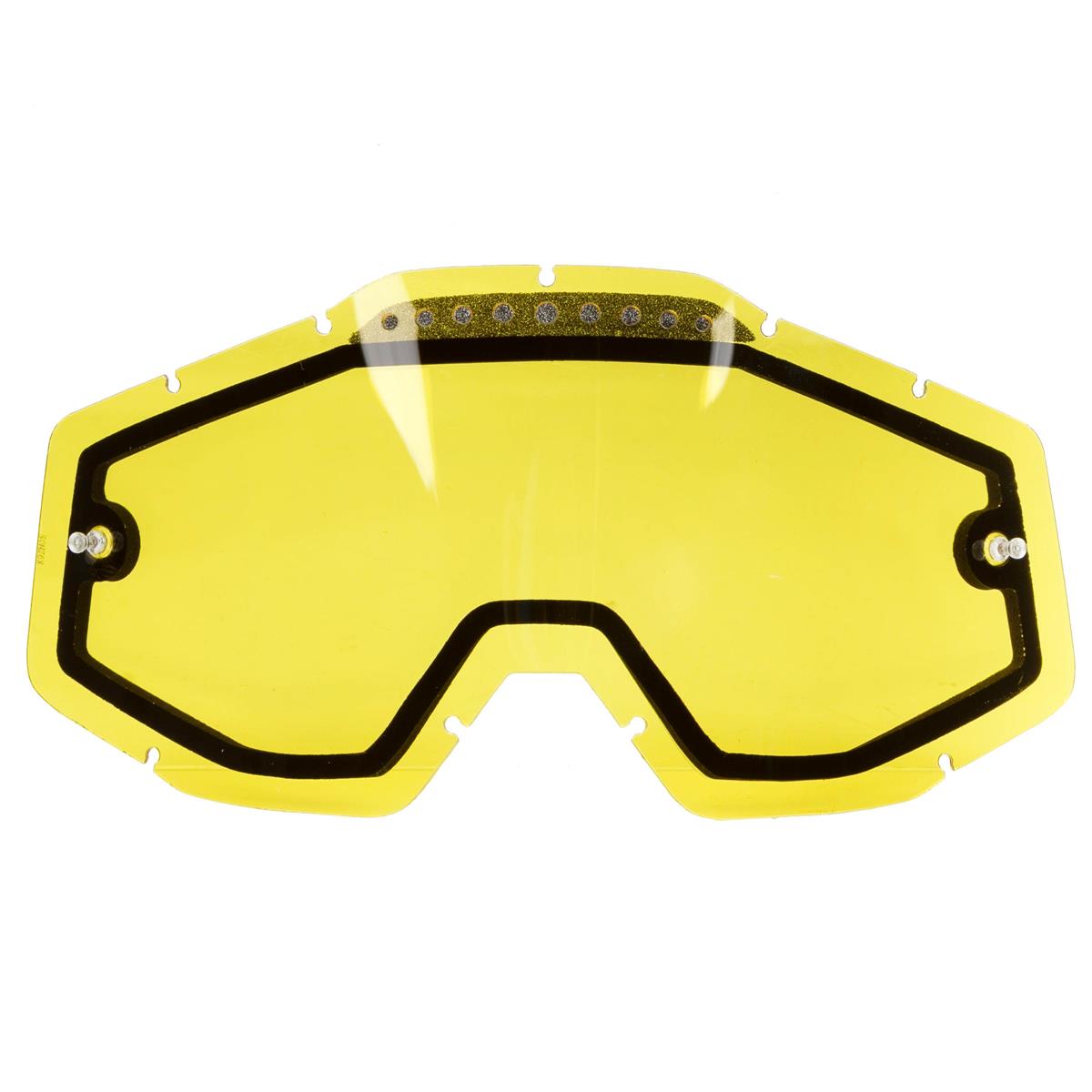 100% Replacement Dual Lens Racecraft / Accuri / Strata Vented - Yellow