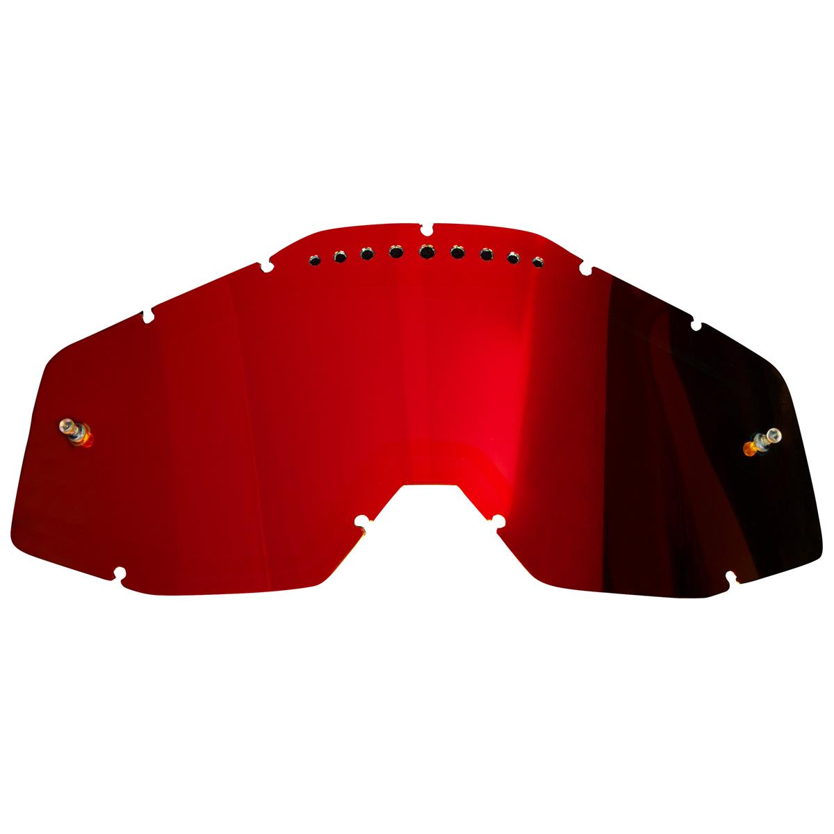 100% Replacement Dual Lens Racecraft / Accuri / Strata Vented - Mirror Red