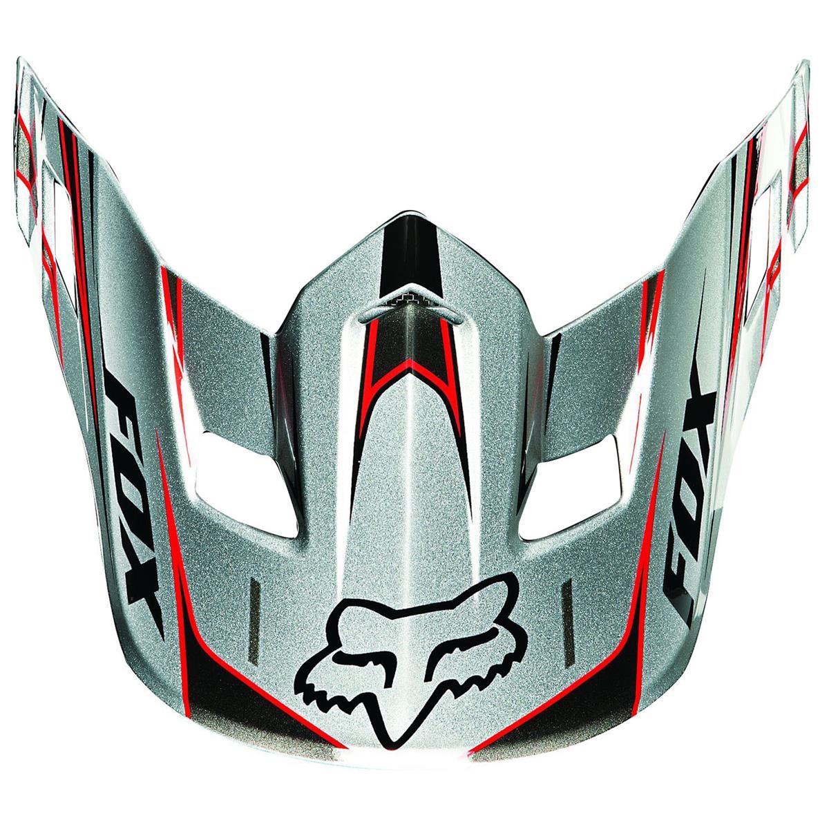 Fox Helmschild V2 Race - Silver