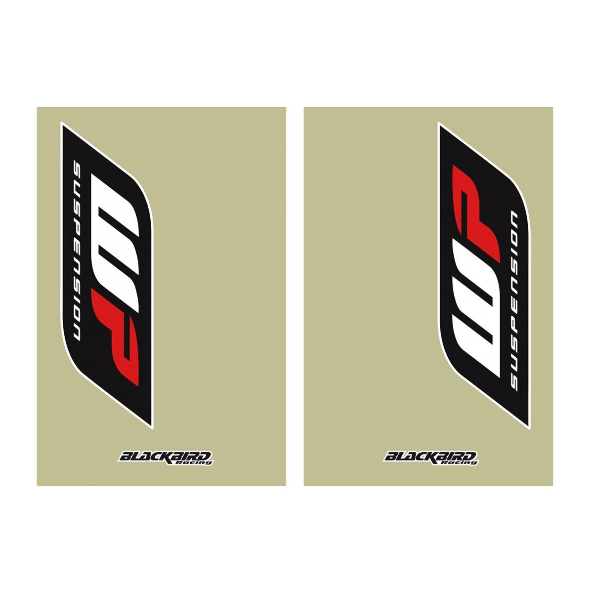 Blackbird Racing Autocollants de Fourche WP Transparent