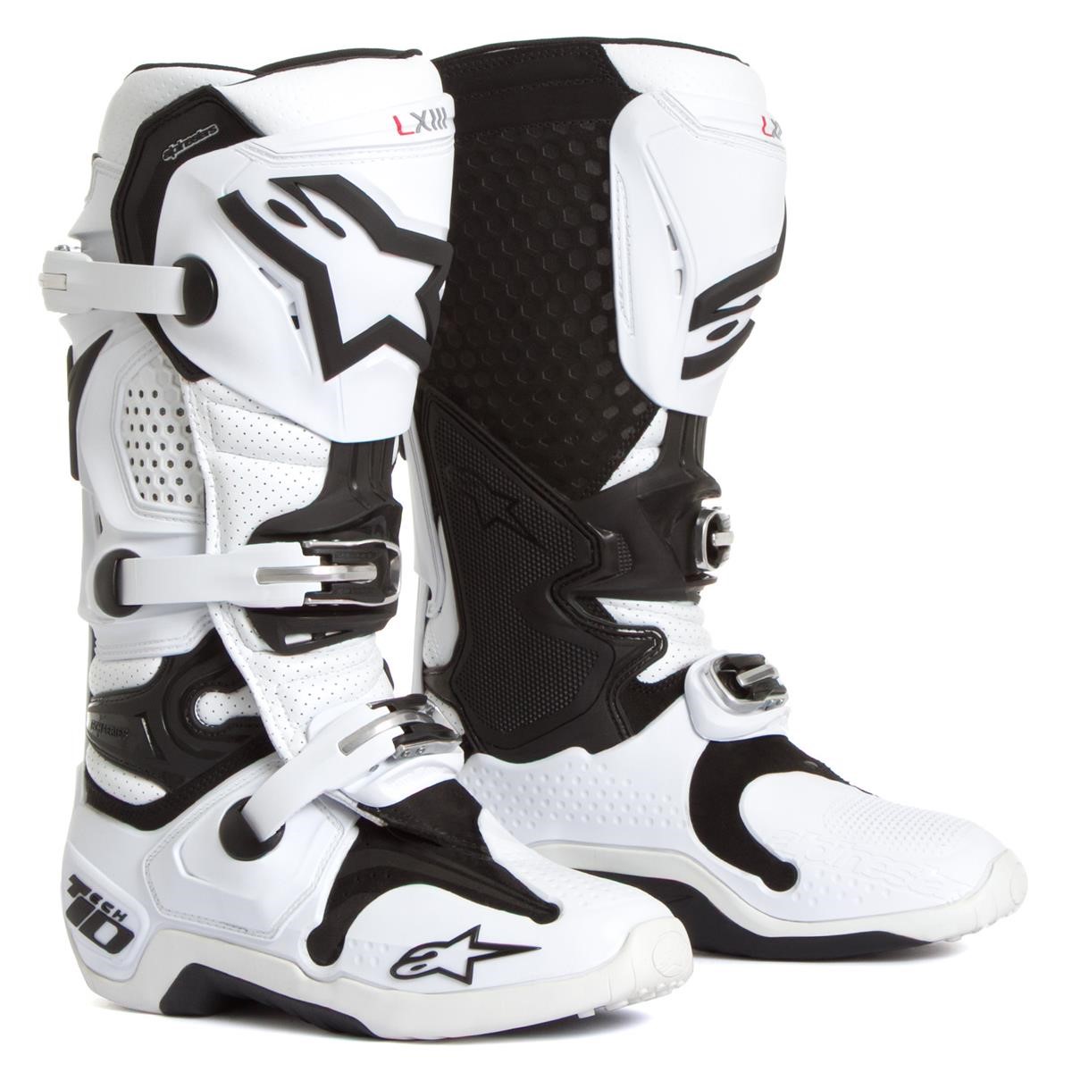 Alpinestars MX Boots Tech 10 White - Vented