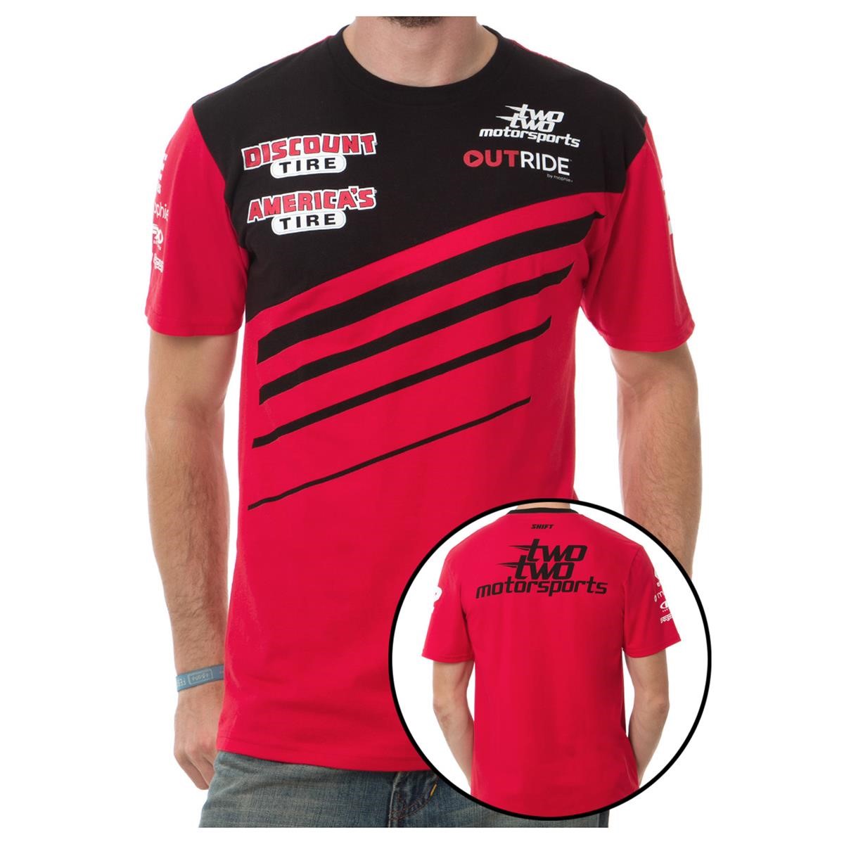 Shift T-Shirt Two Two Replica Rot/Schwarz - Chad Reed Two Two Motorsports