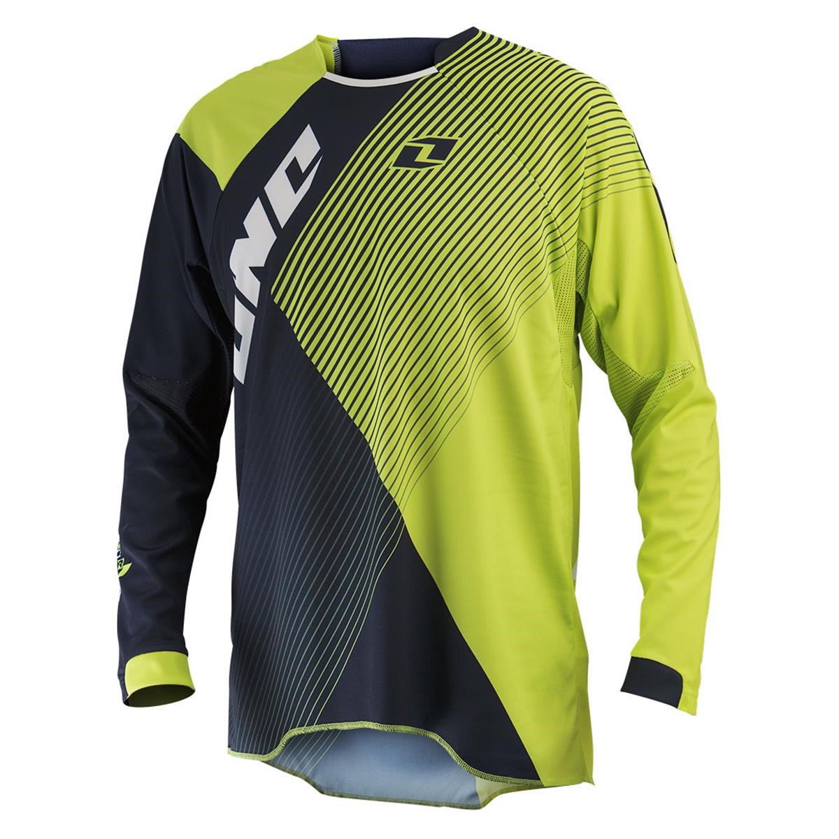 One Industries Maillot VTT Manches Courtes Gamma Czar Navy/Chartreuse