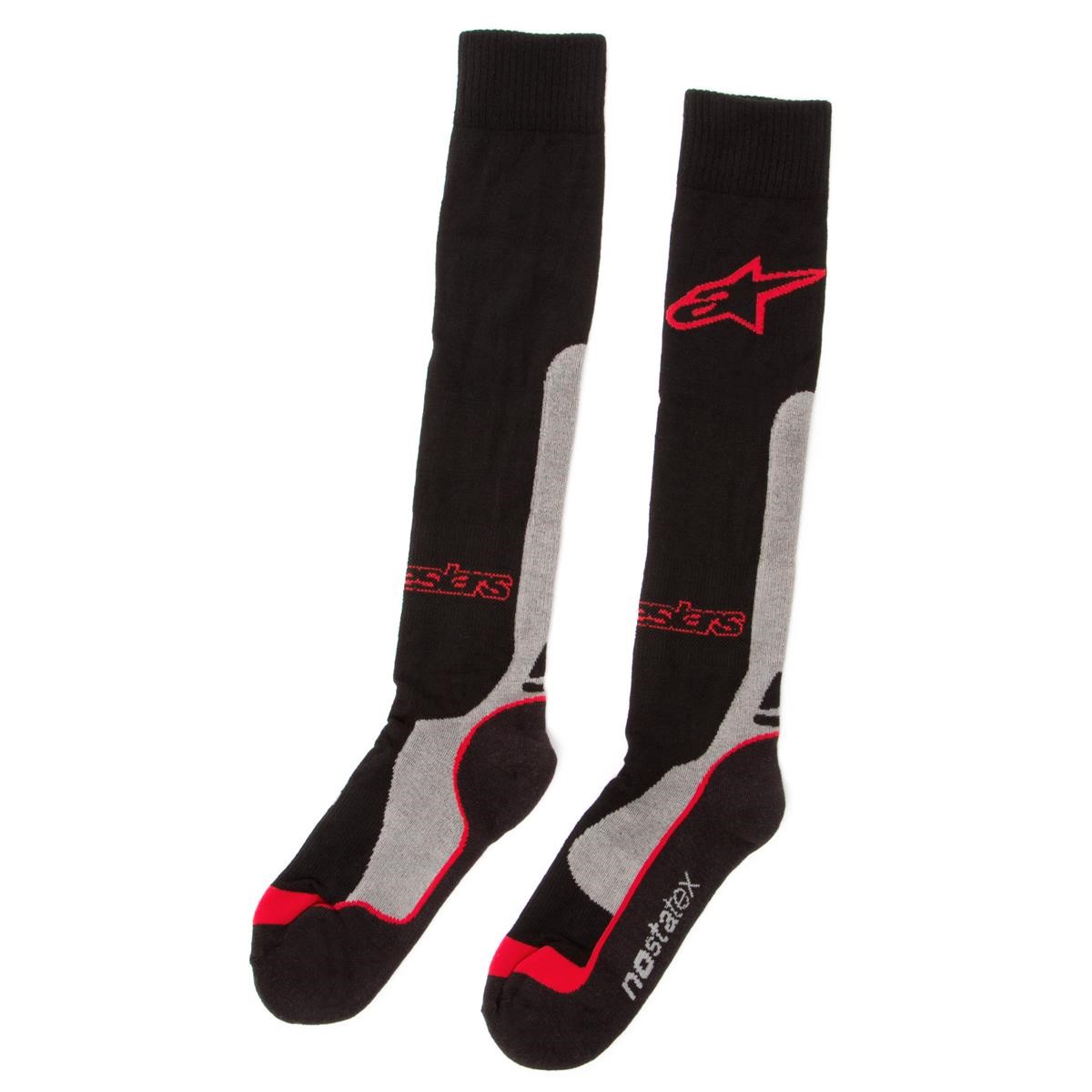 Alpinestars Socken Pro Coolmax Schwarz/Grau/Rot