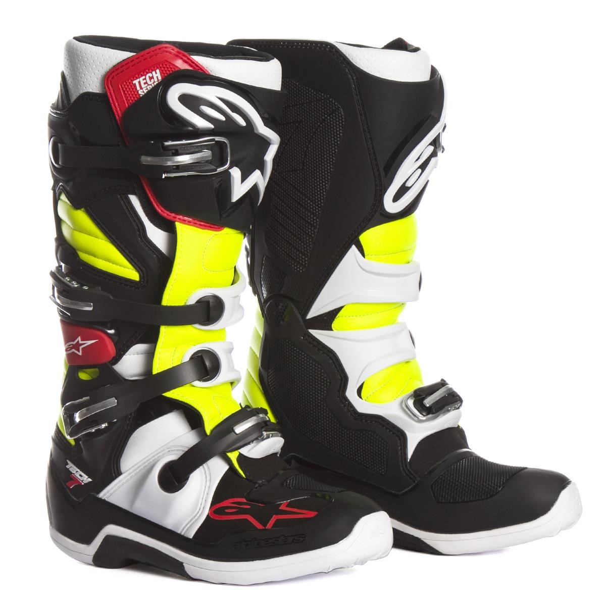 Alpinestars MX Boots Tech 7 Black/Red/Yellow