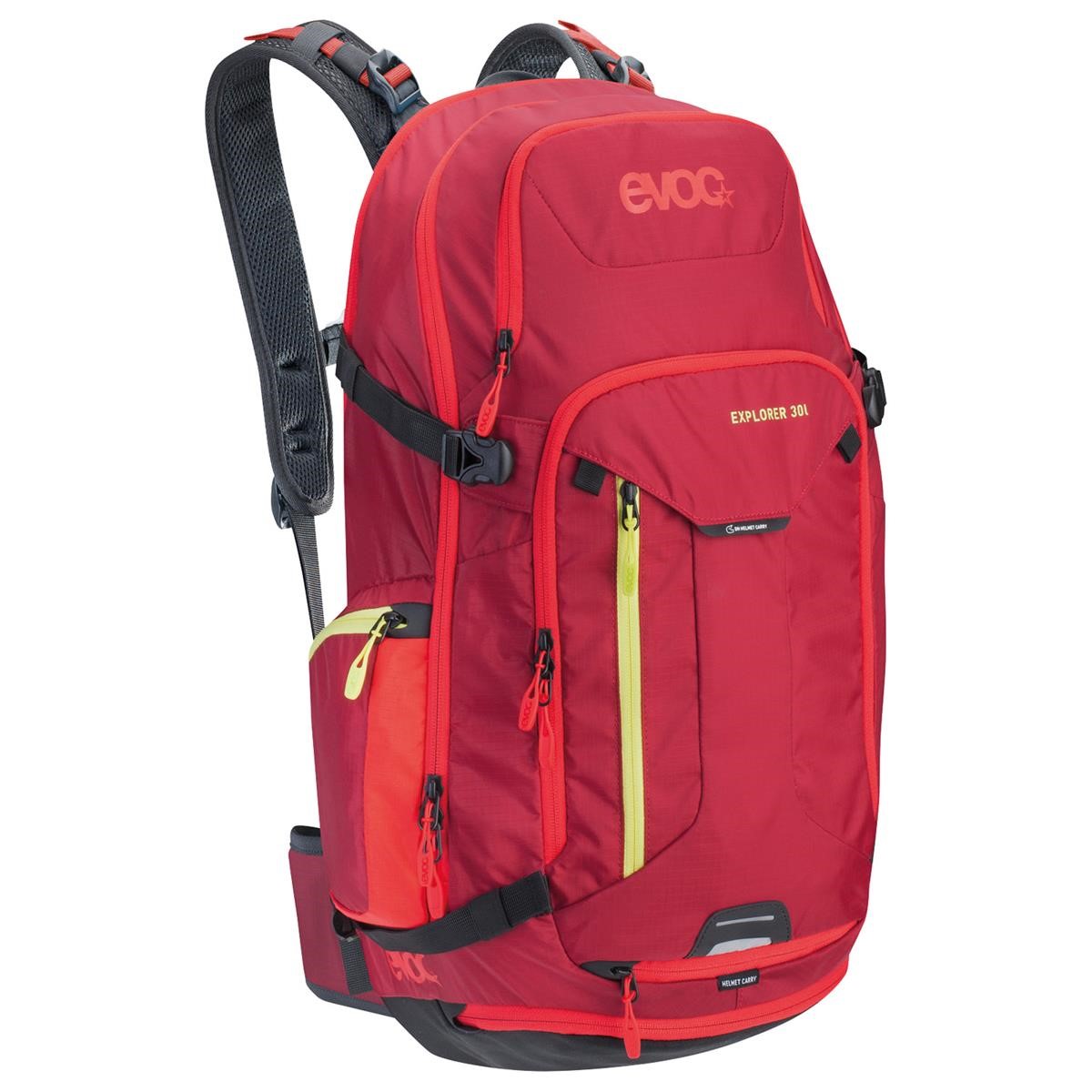 Evoc Backpack with Hydration System Compartment Explorer Ruby, 30 Liter