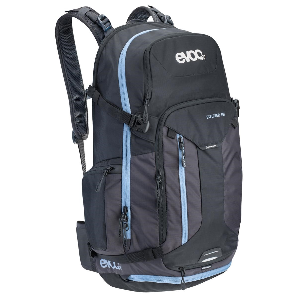 Evoc Backpack with Hydration System Compartment Explorer Black-Mud, 30 Liter