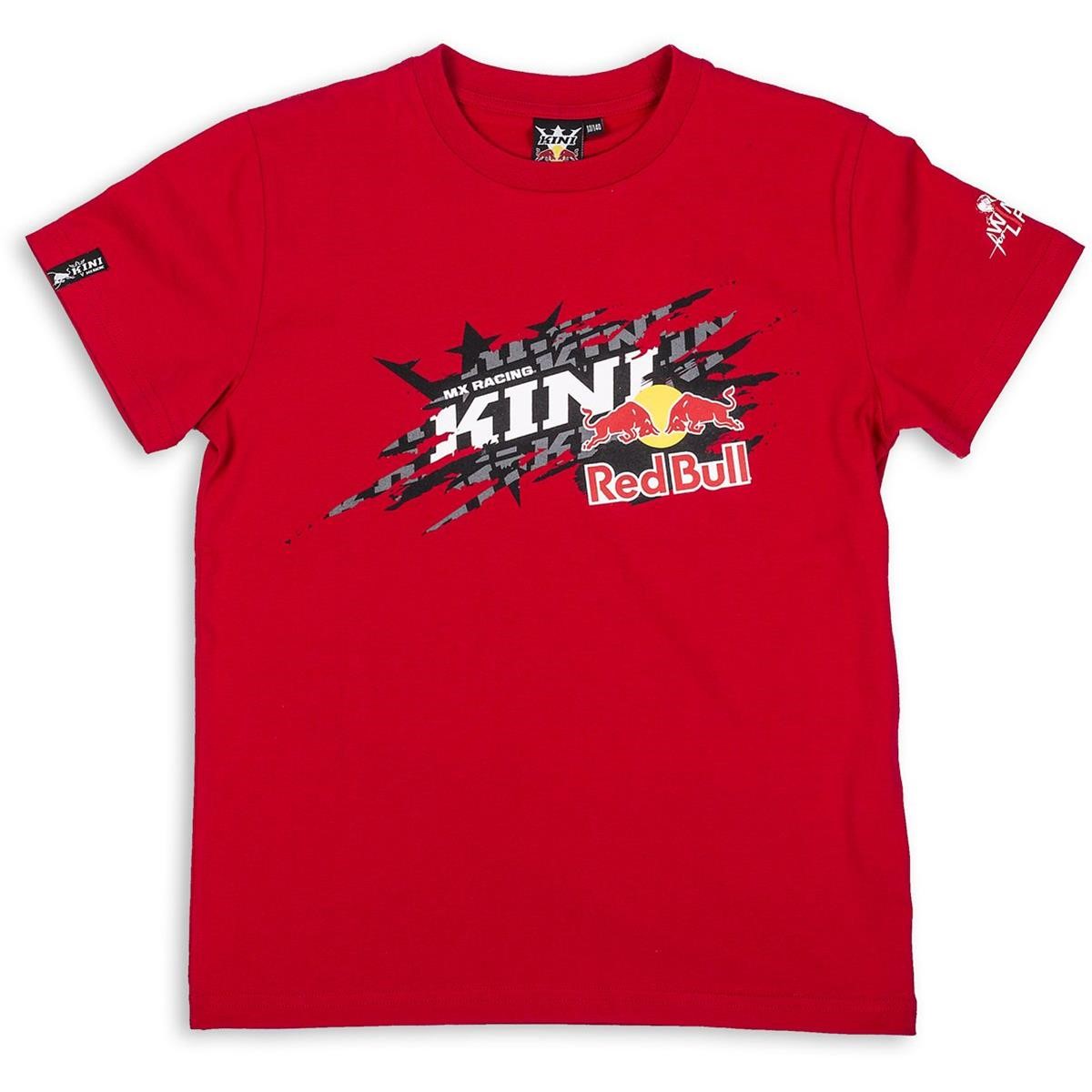 Kini Red Bull T-Shirt Ripped Stickers Chilli Red