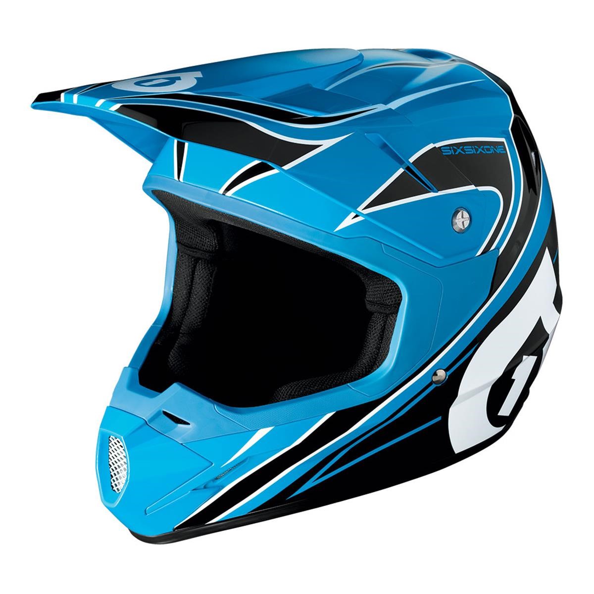 SixSixOne Kids Helmet Comp MX Cyan/Black