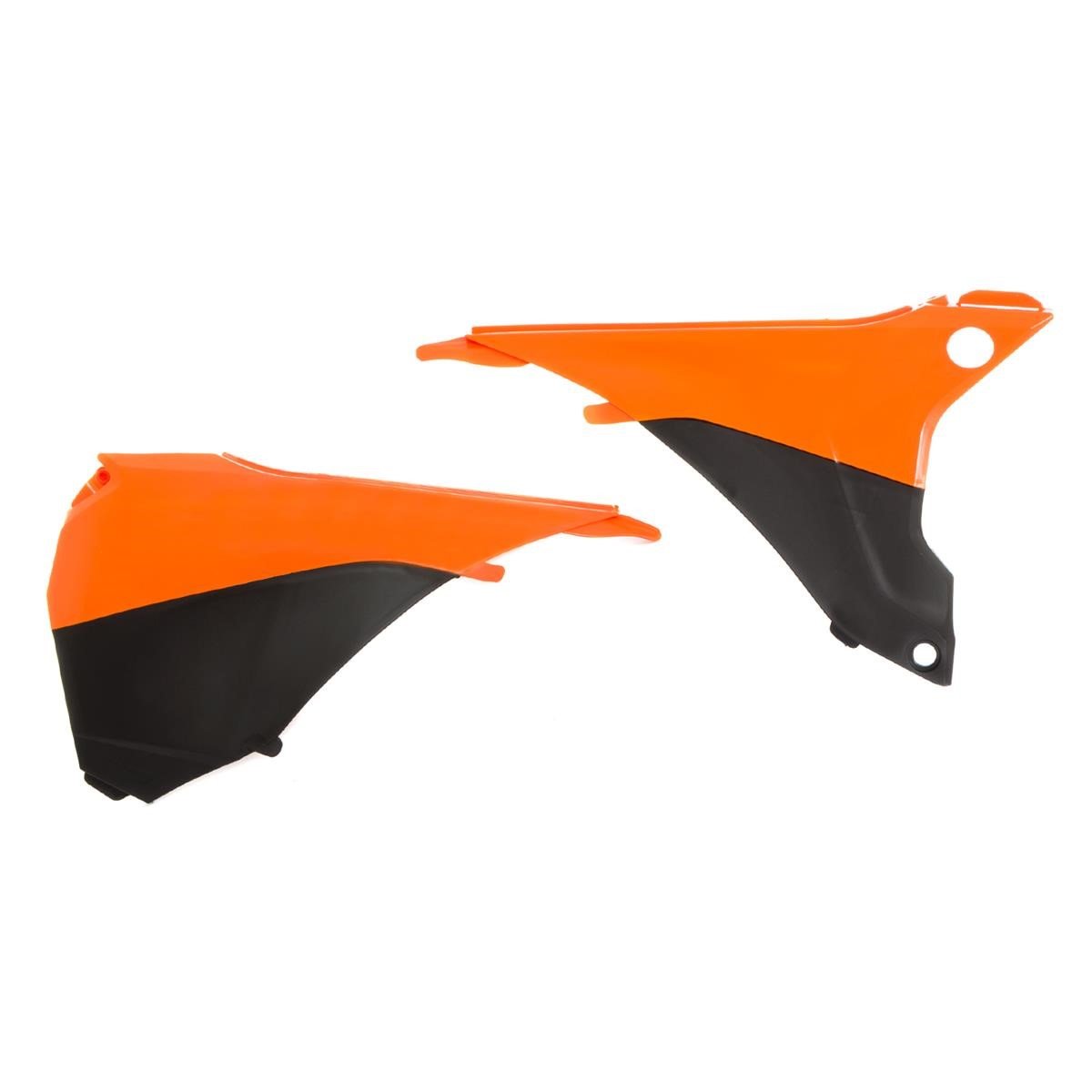 Acerbis Air Box Cover  Orange/Black, KTM EXC 125/200/250/300, EXC-F 250/350/450