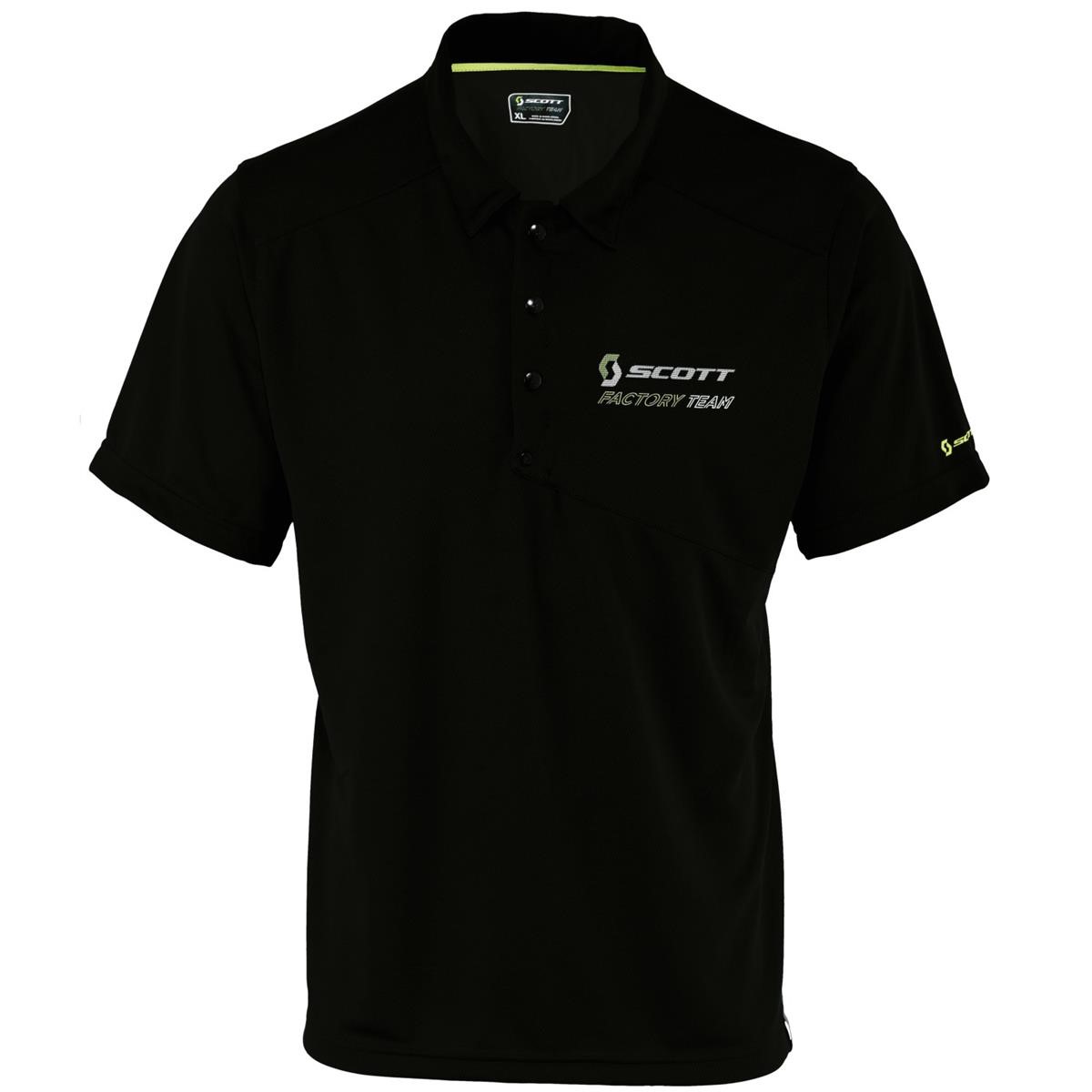 Scott Polo Shirt Factory Team Black/ Lime Green
