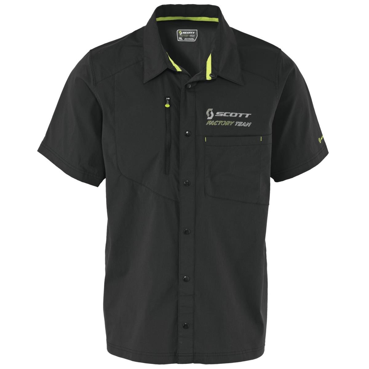 Scott Shirt Short Sleeve Factory Team Black/Lime Green