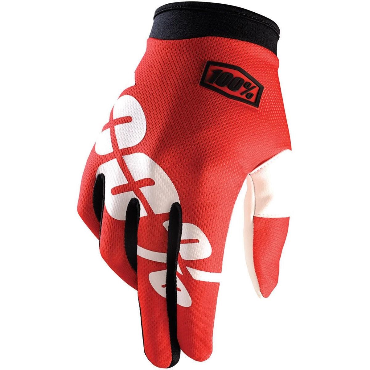 100% Gants iTrack Fire Red