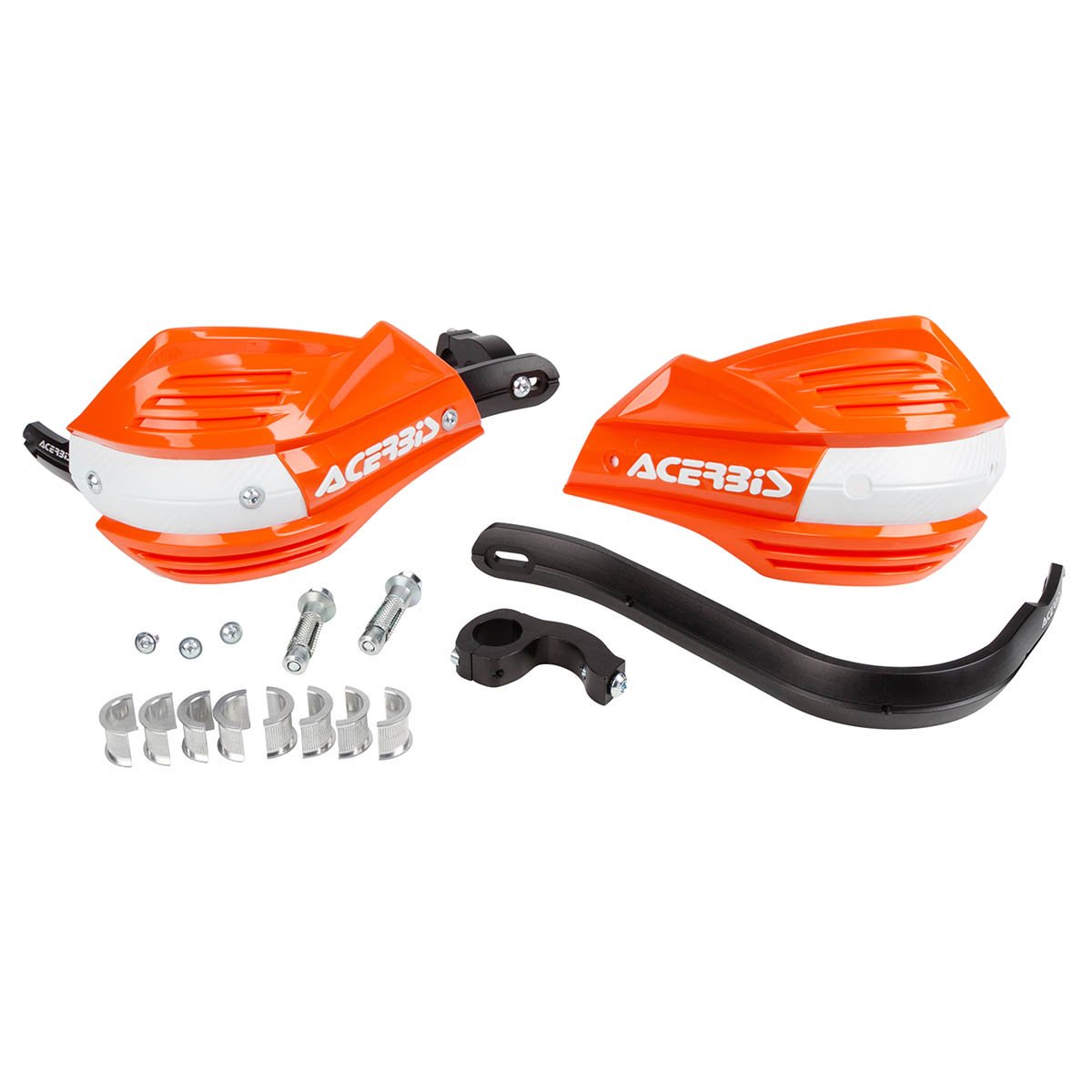 Acerbis Handguards X-Factor Orange/White, Incl. Mounting Kit