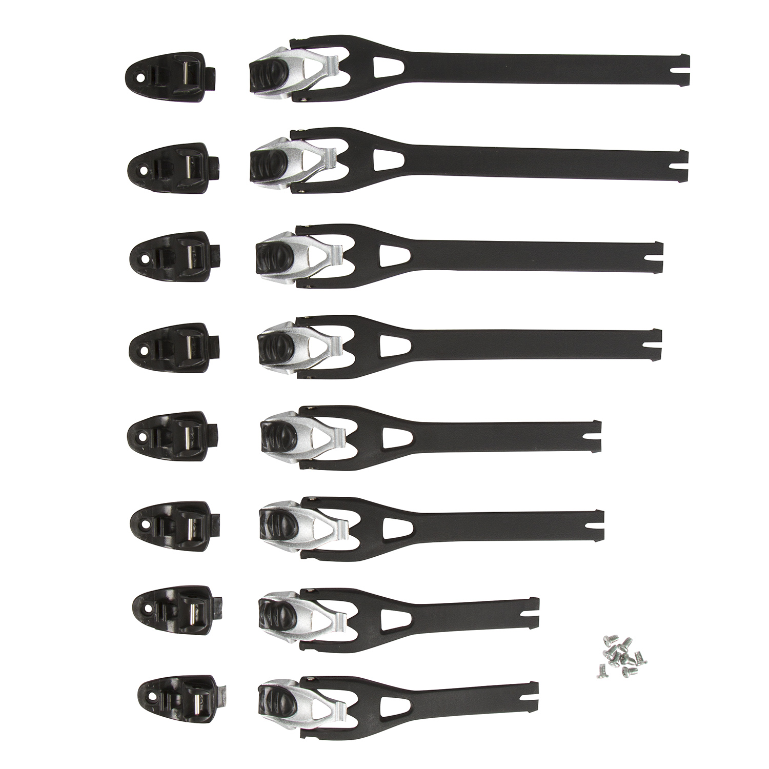 Fox Kit Boucles et Sangles de Remplacement Comp 5/5Y/3Y Black/Grey
