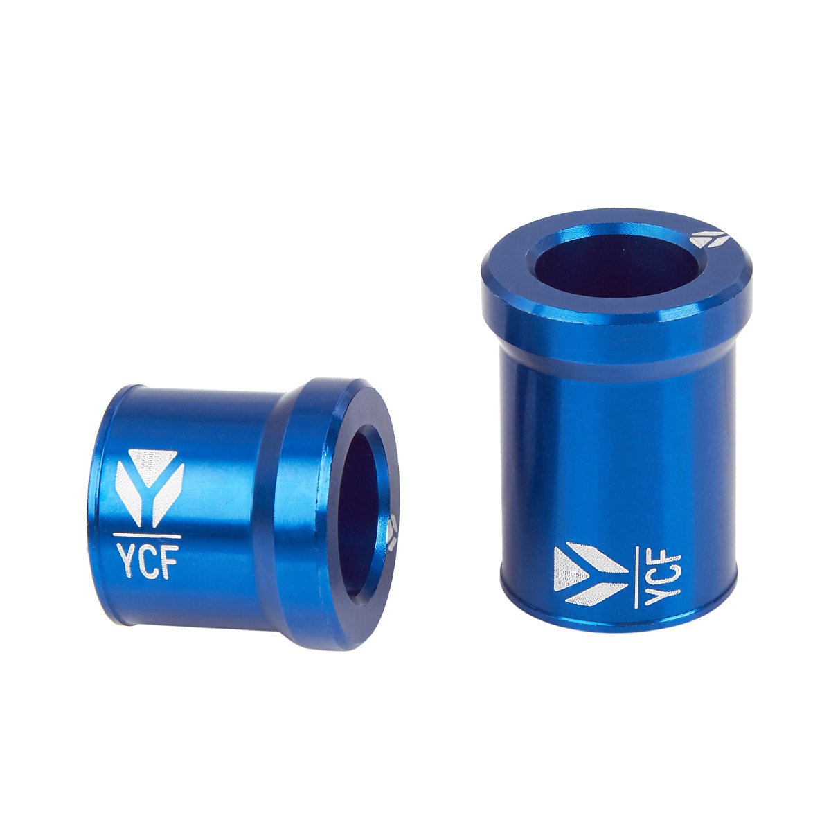 YCF Distanzhülsen-Set  Blau, Aluminium, Vorderrad