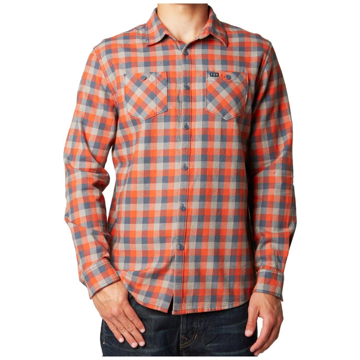 Fox Shirt Long Sleeve Robertson Atomic Orange