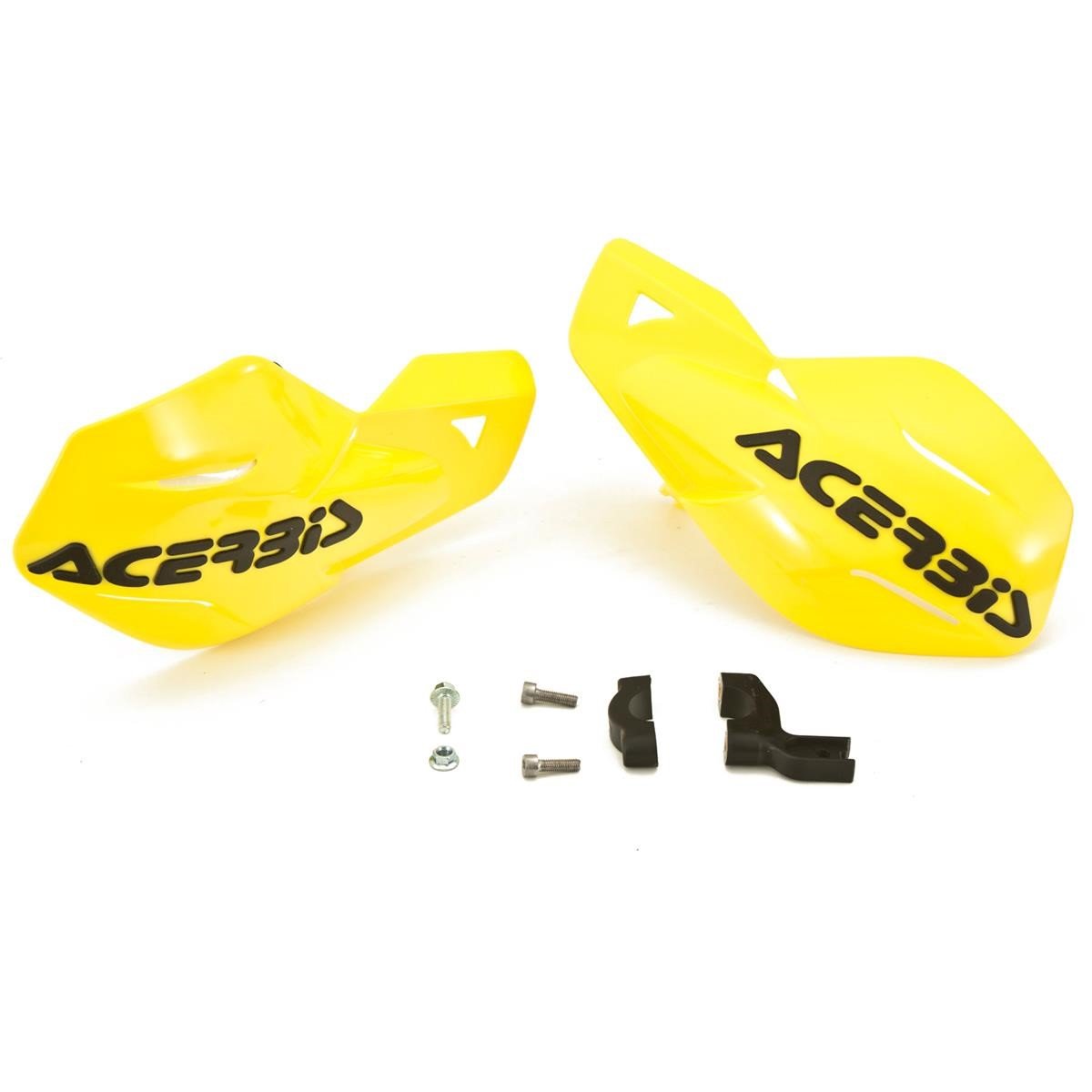 Acerbis Handguards MX Uniko Yellow, Incl. Mounting Kit