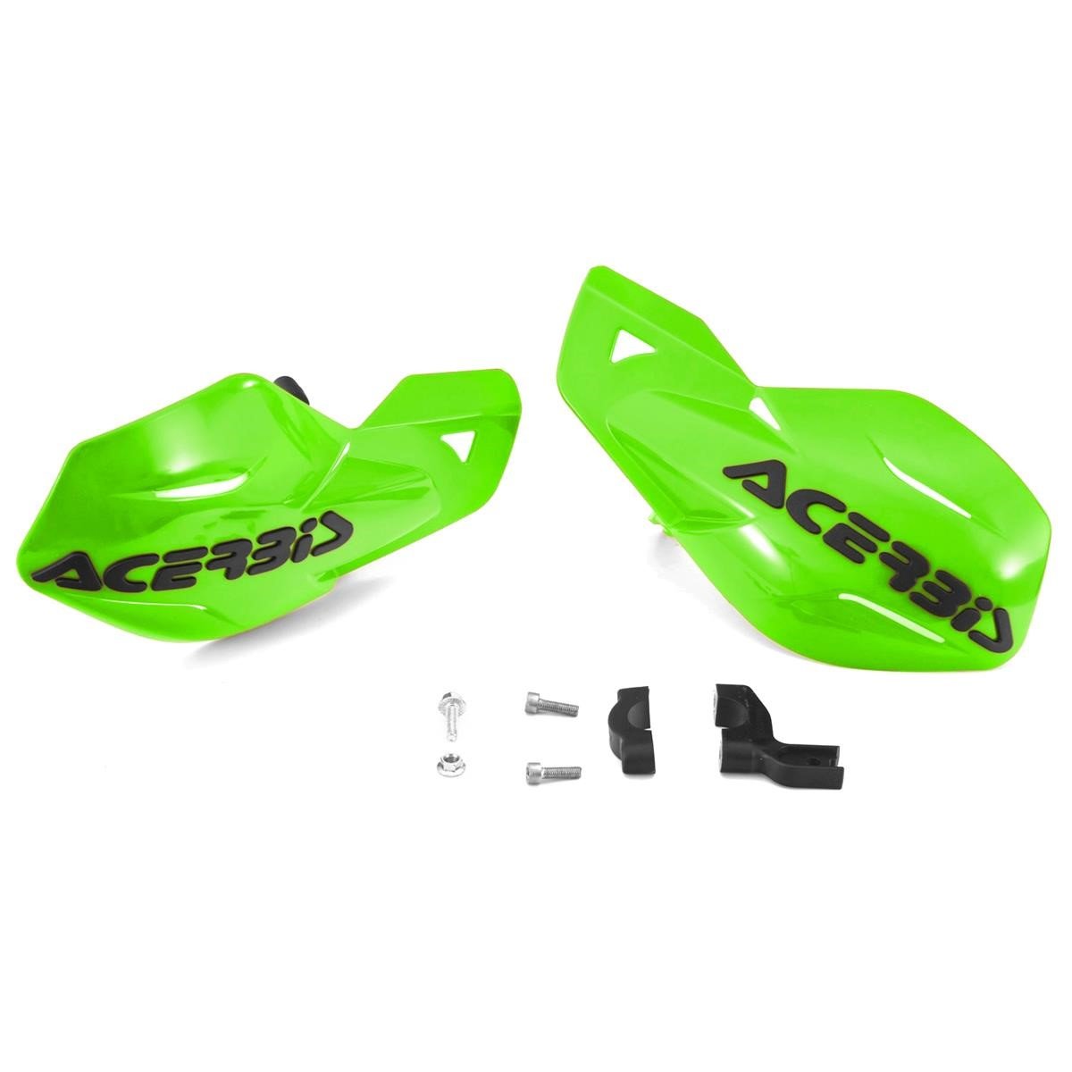 Acerbis Protège Mains MX Uniko Vert, avec kit de montage