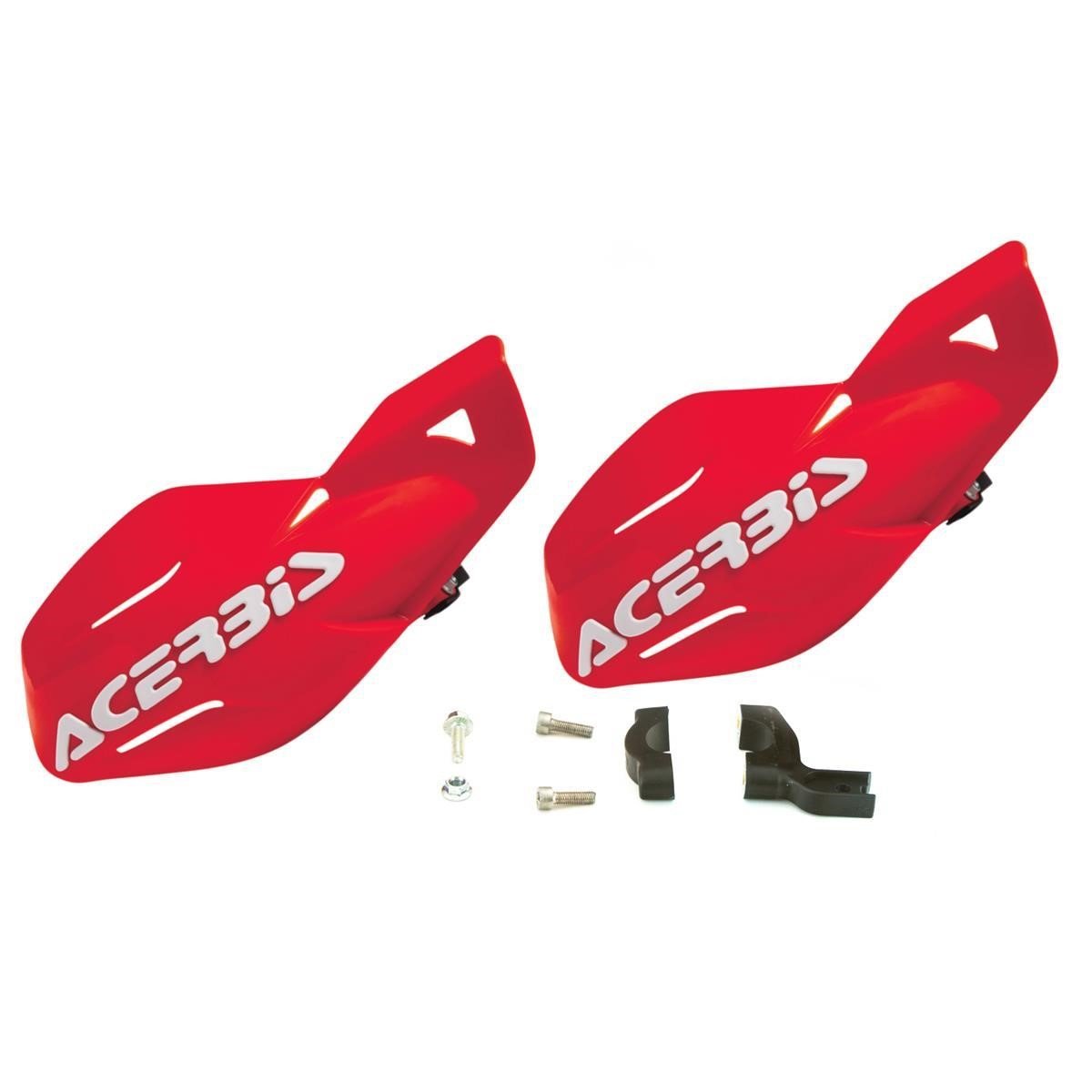 Acerbis Handguards MX Uniko Red, Incl. Mounting kit