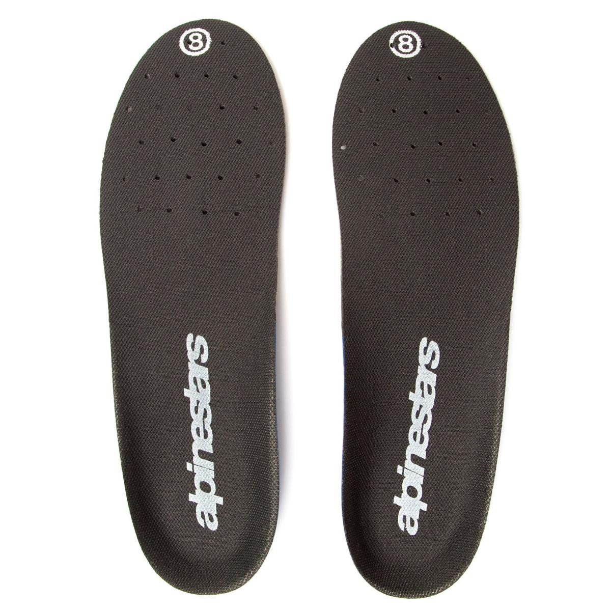 Alpinestars Replacement Insole Tech 10 Anthracite/Blue/Yellow Fluo