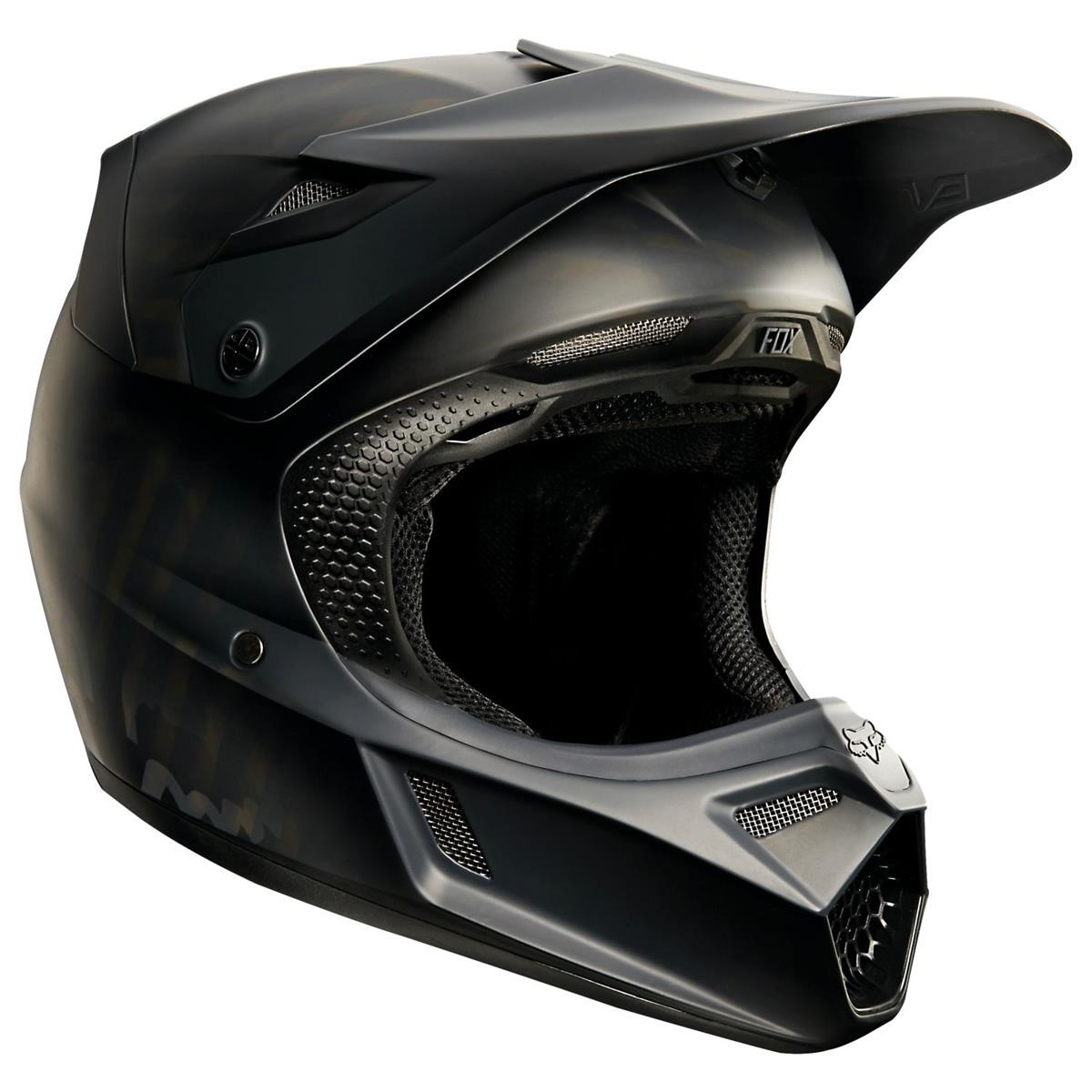 Fox Helmet V3 Matte Black Carbon