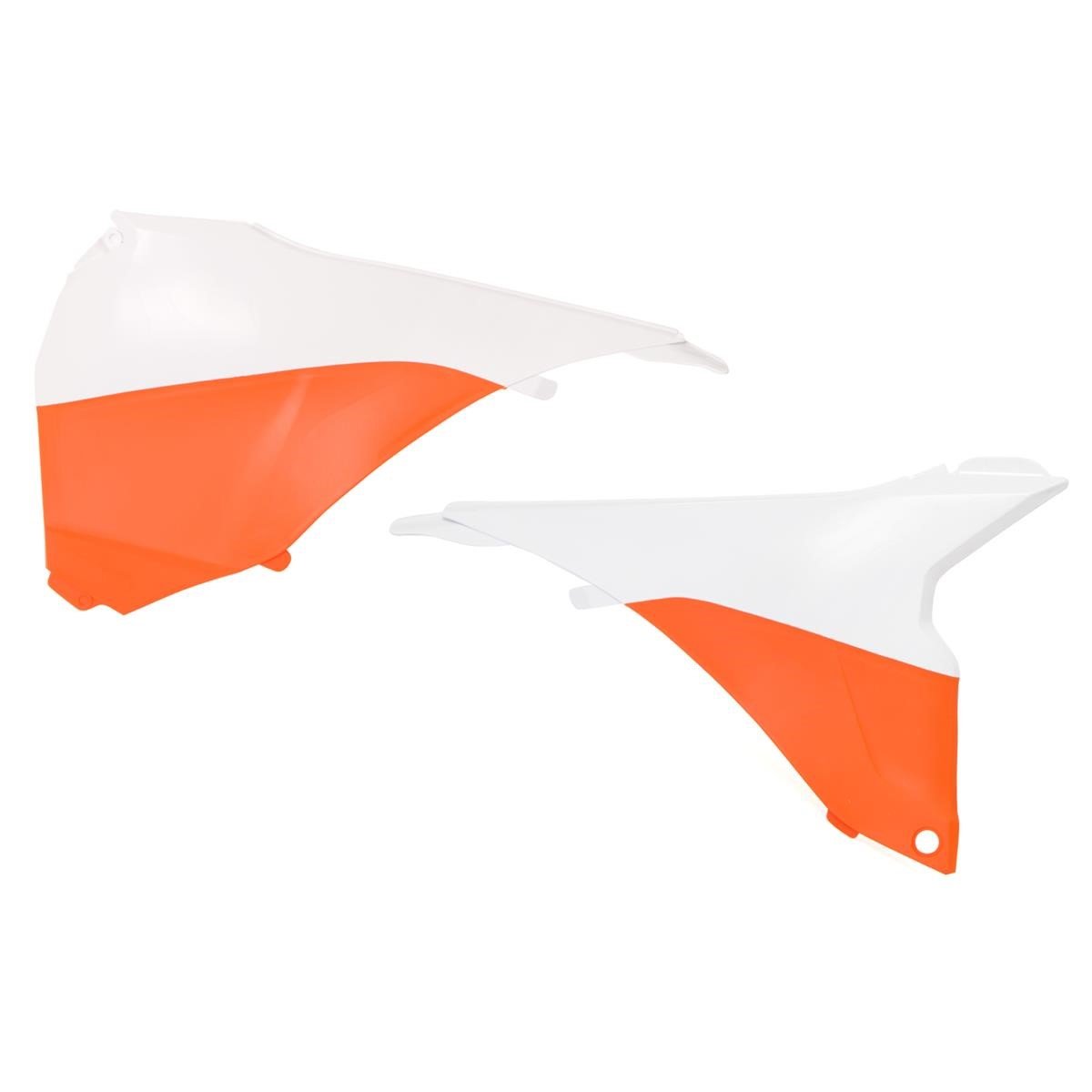 Acerbis Air Box Cover  Orange/White, KTM SX/SX-F 13-15