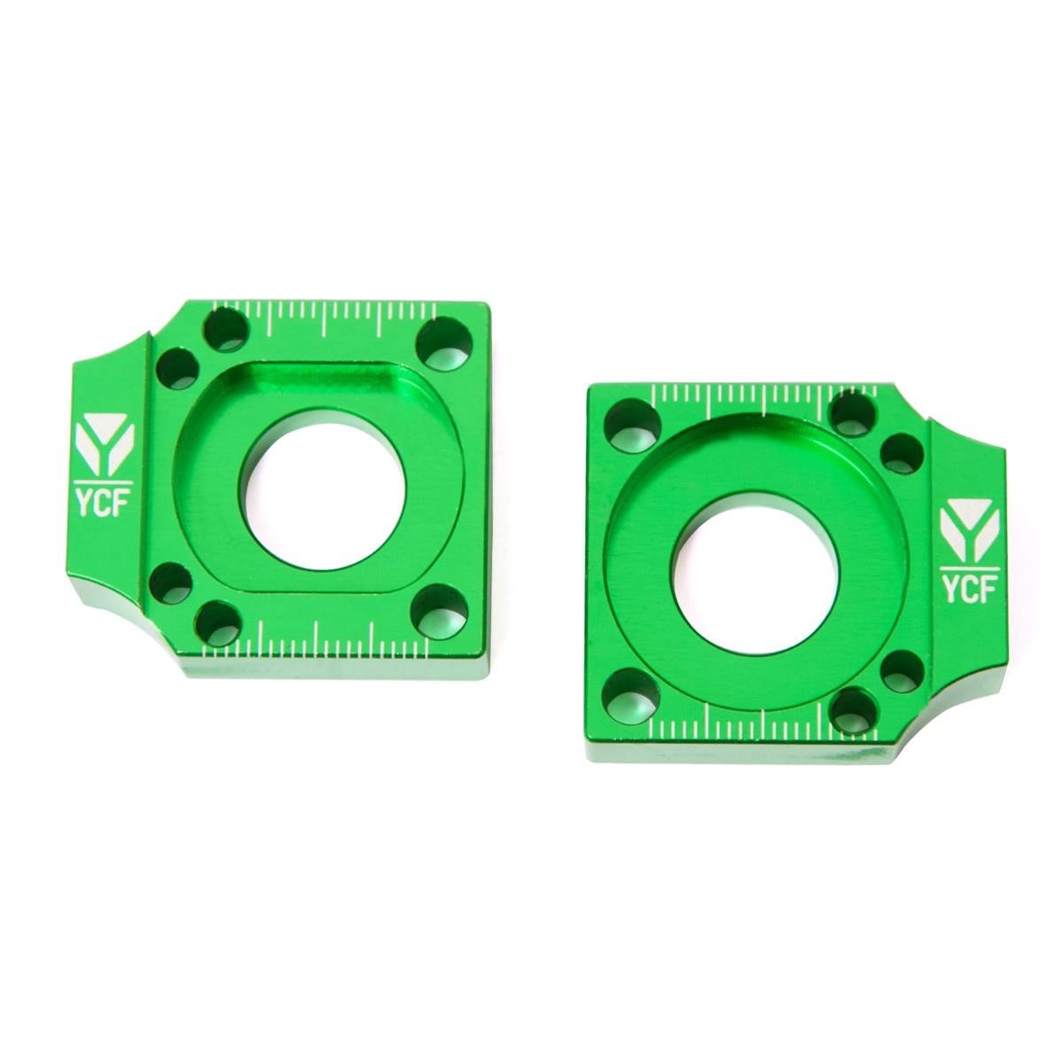 YCF Achsblöcke  für Aluminiumschwingen, Grün