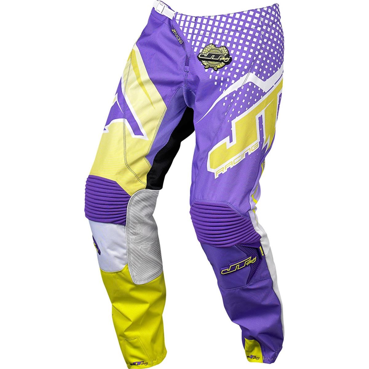 JT Racing USA MX Pants Hyper Lite Voltage Purple/White/Yellow