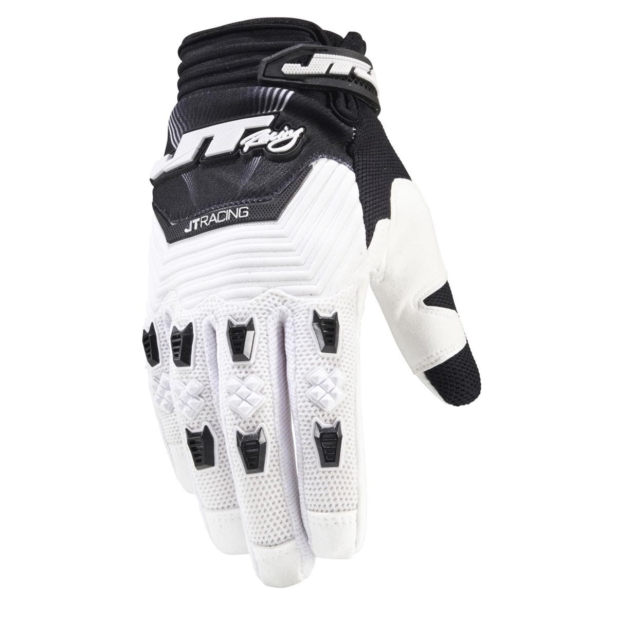 JT Racing USA Gloves Throttle Black/White