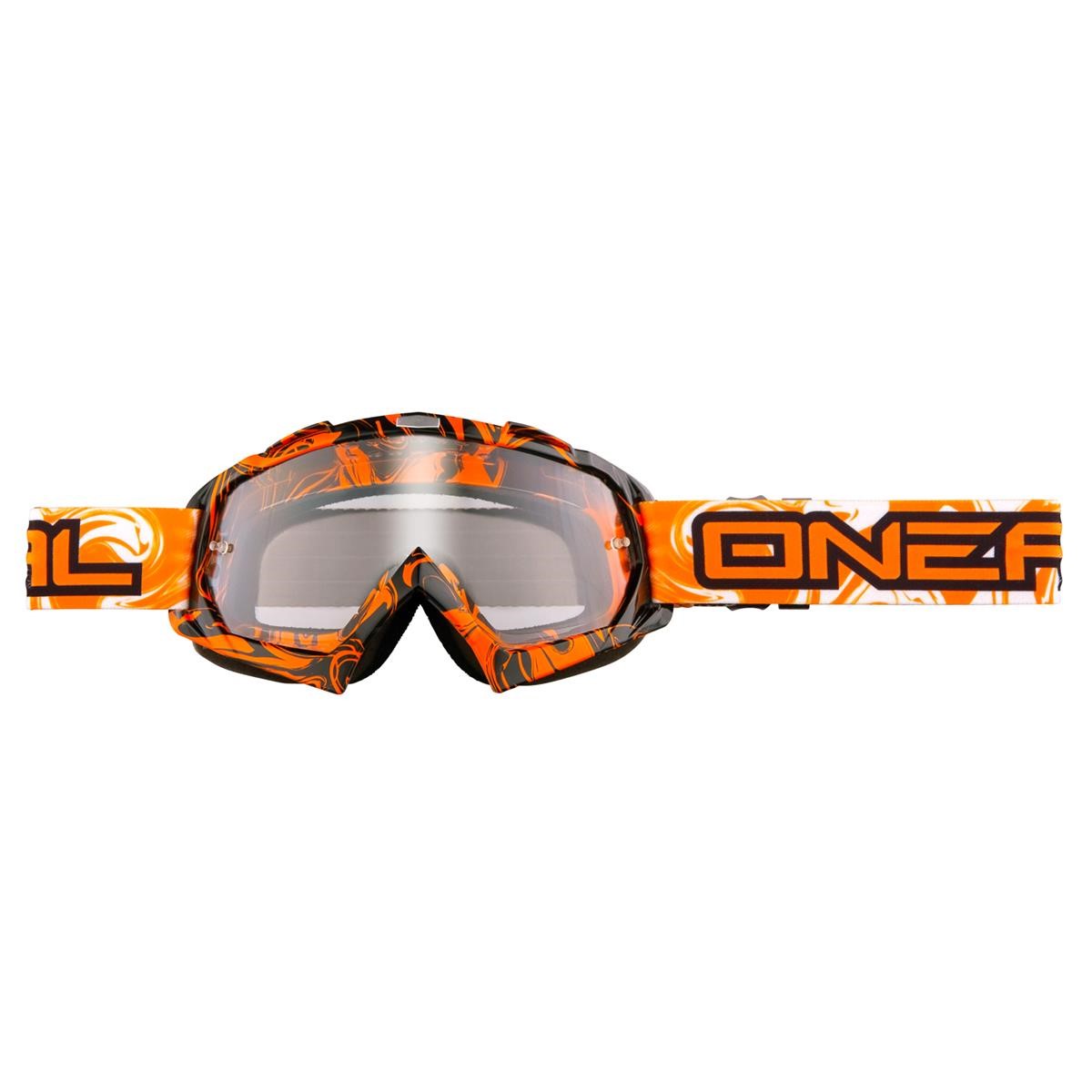 O'Neal MX Goggle B-Flex Hendrix Black/Orange - Clear