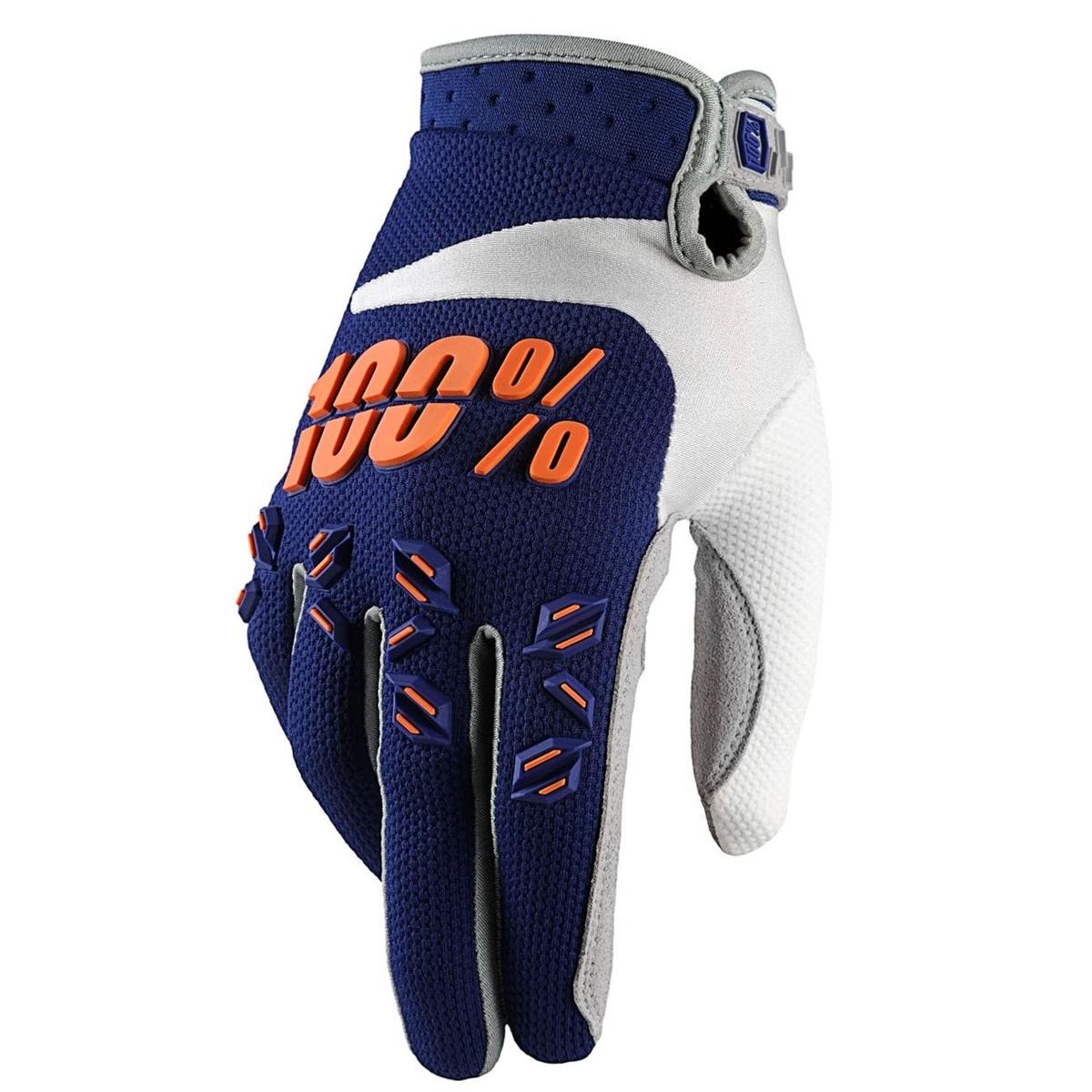 100% Bike Gloves Airmatic Slant Navy Blue