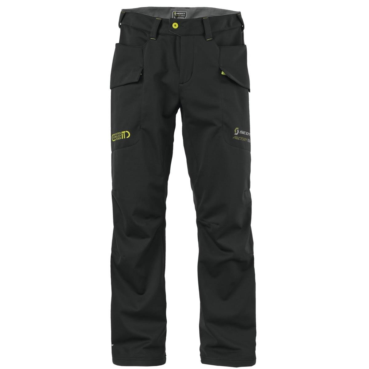Scott Softshell Pants Factory Team Black/Lime Green