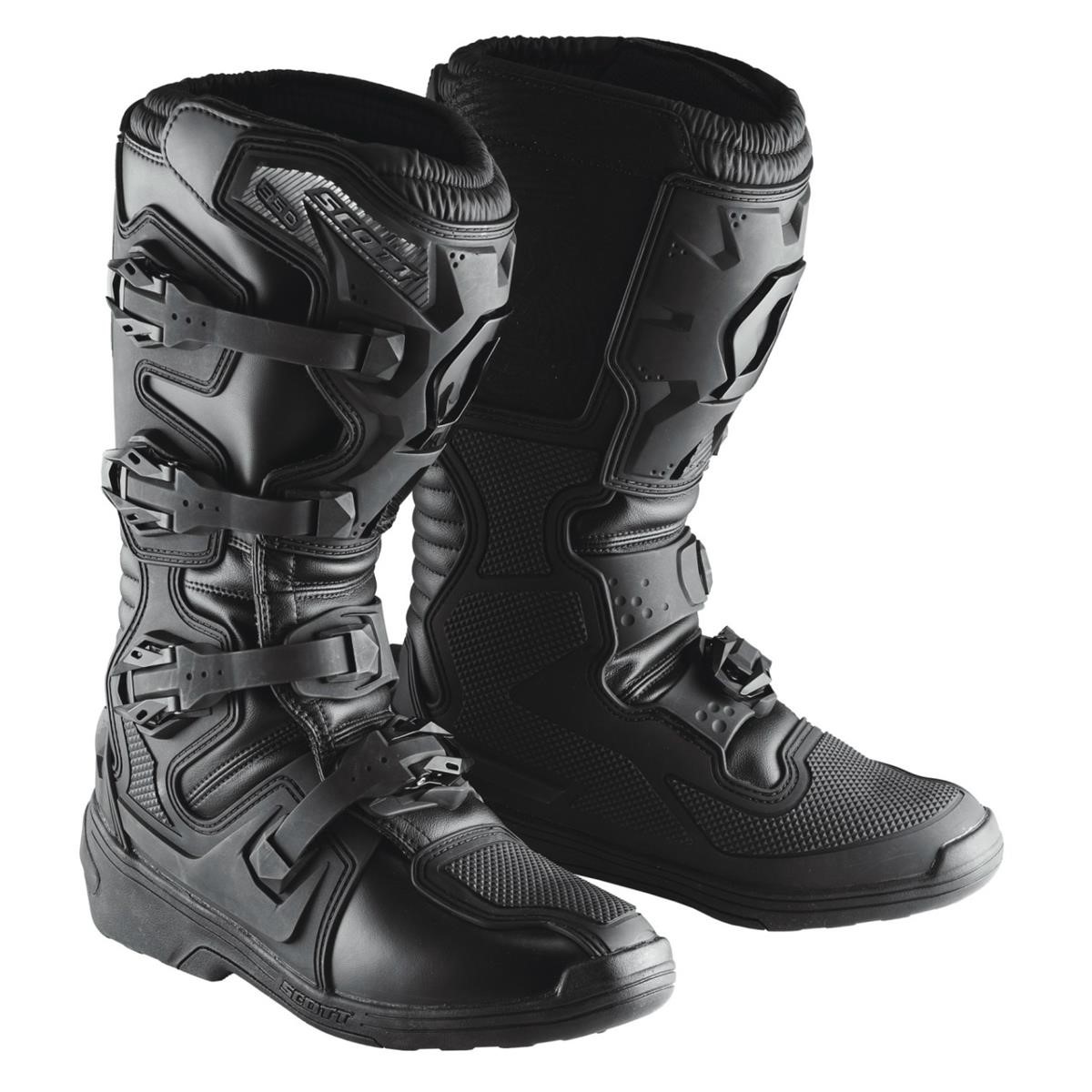 Scott MX Boots 350 Black/Black