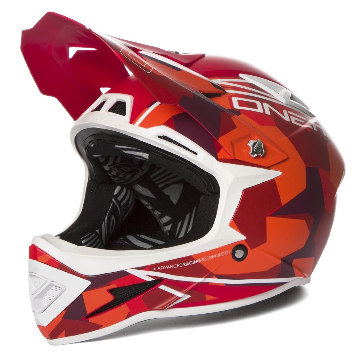 O'Neal Downhill MTB Helmet Warp Fidlock Edgy Camo - Red
