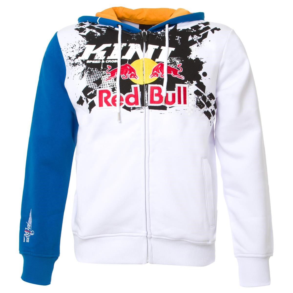 Kini Red Bull Zip-Hoody Crossed Blau/Weiß