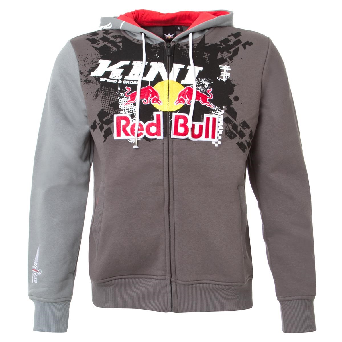 Kini Red Bull Zip-Hoody Crossed Grau/Dunkelgrau