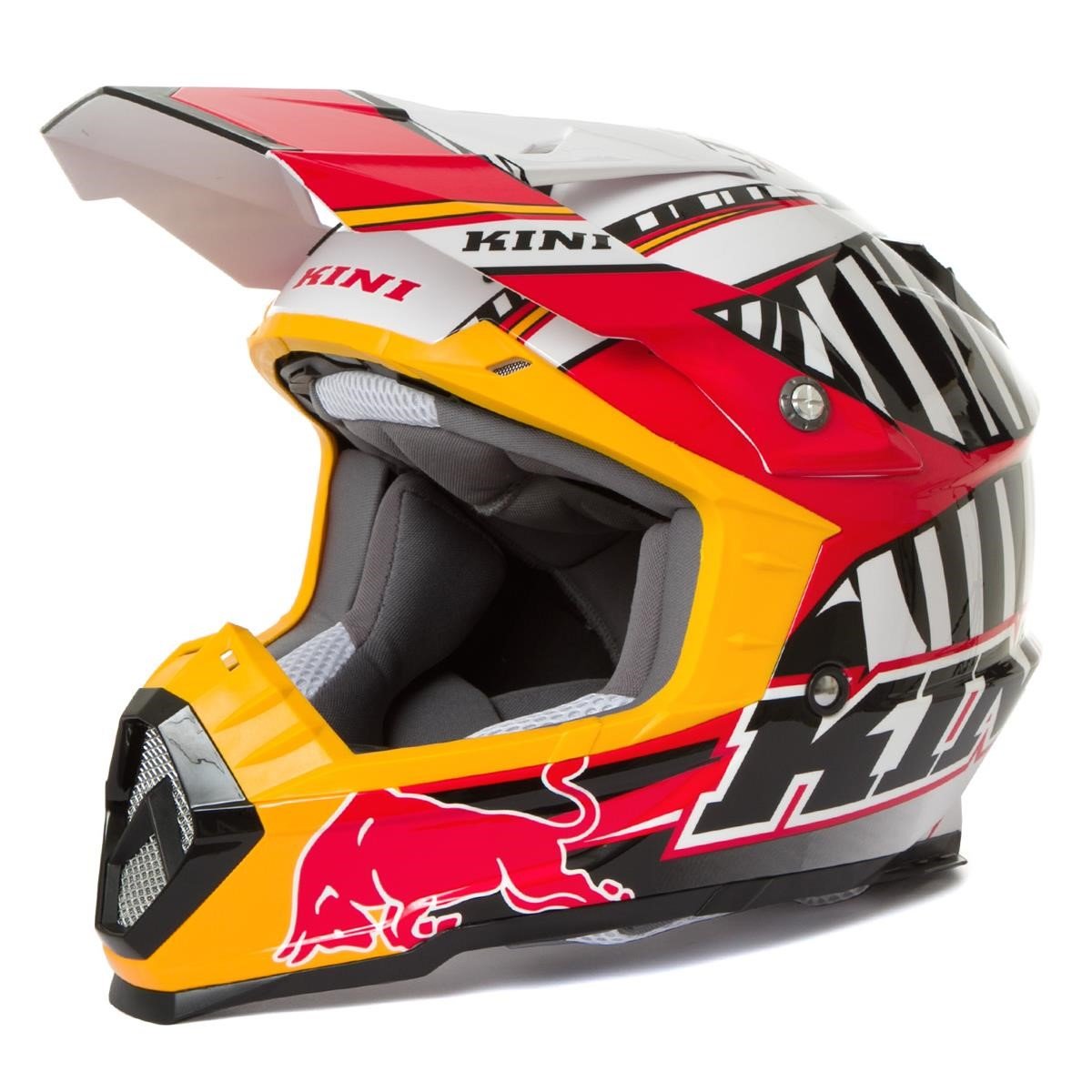 Kini Red Bull Helm Revolution Schwarz/Rot/Weiß